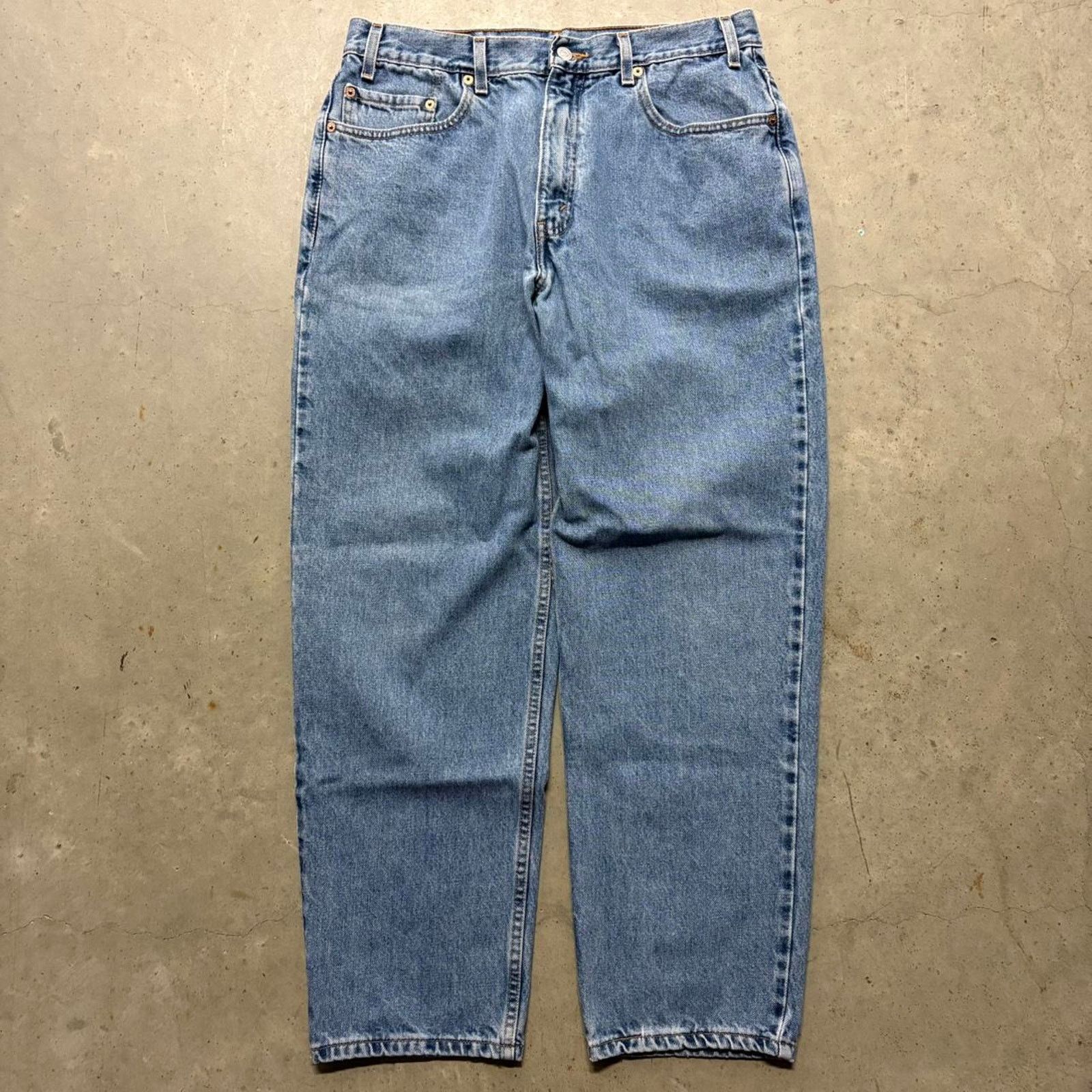 Japanese Brand × Levi's × Vintage Crazy Vintage Y2K Levi's 550 Relaxed Baggy Loose Denim Jeans Size US 36 / EU 52 - 1 Thumbnail