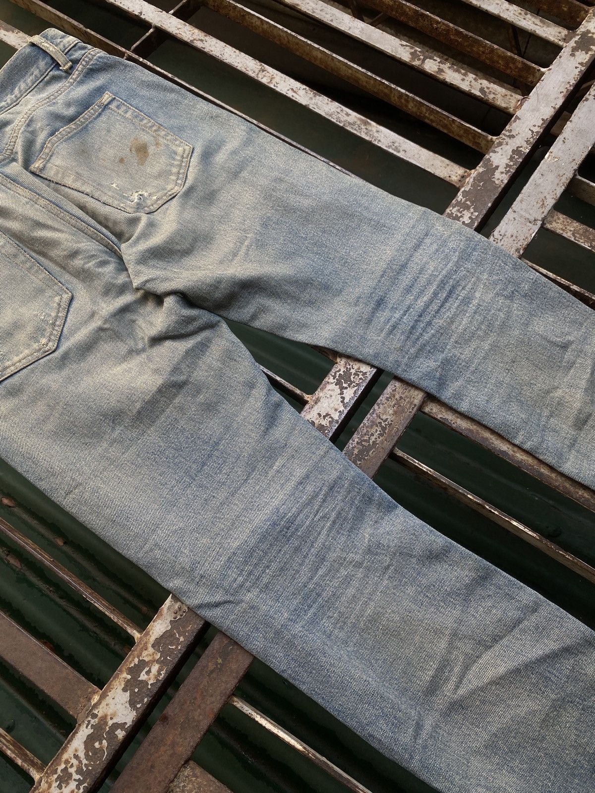 Saint Laurent Paris Saint Laurent Paris - Surf Sound D01 Distressed Crash Denim Size US 32 / EU 48 - 7 Thumbnail