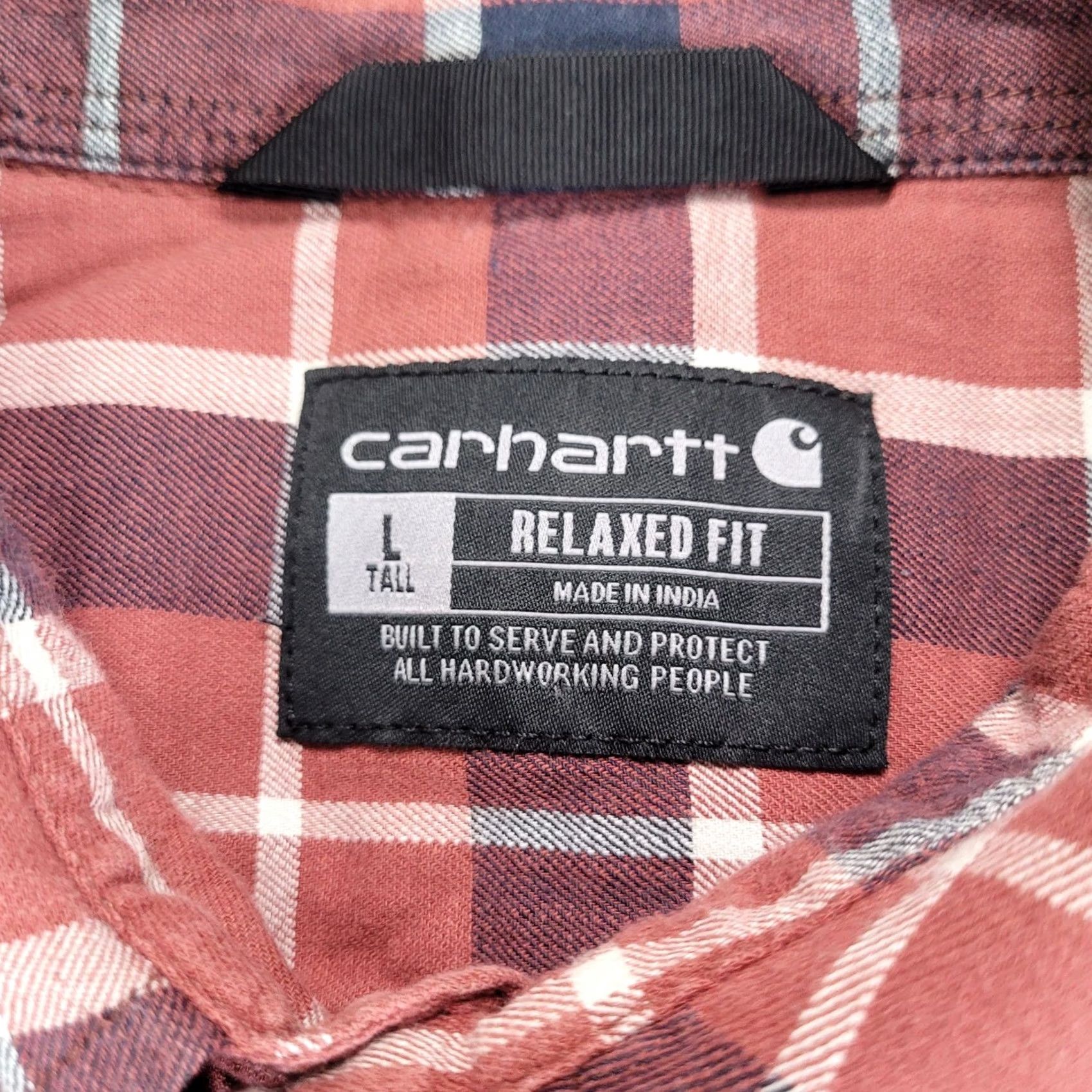 Carhartt Carhartt Mens Shirt Relaxed Fit Flannel Large Tall Red Plaid Short Sleeve Size US L / EU 52-54 / 3 - 2 Thumbnail