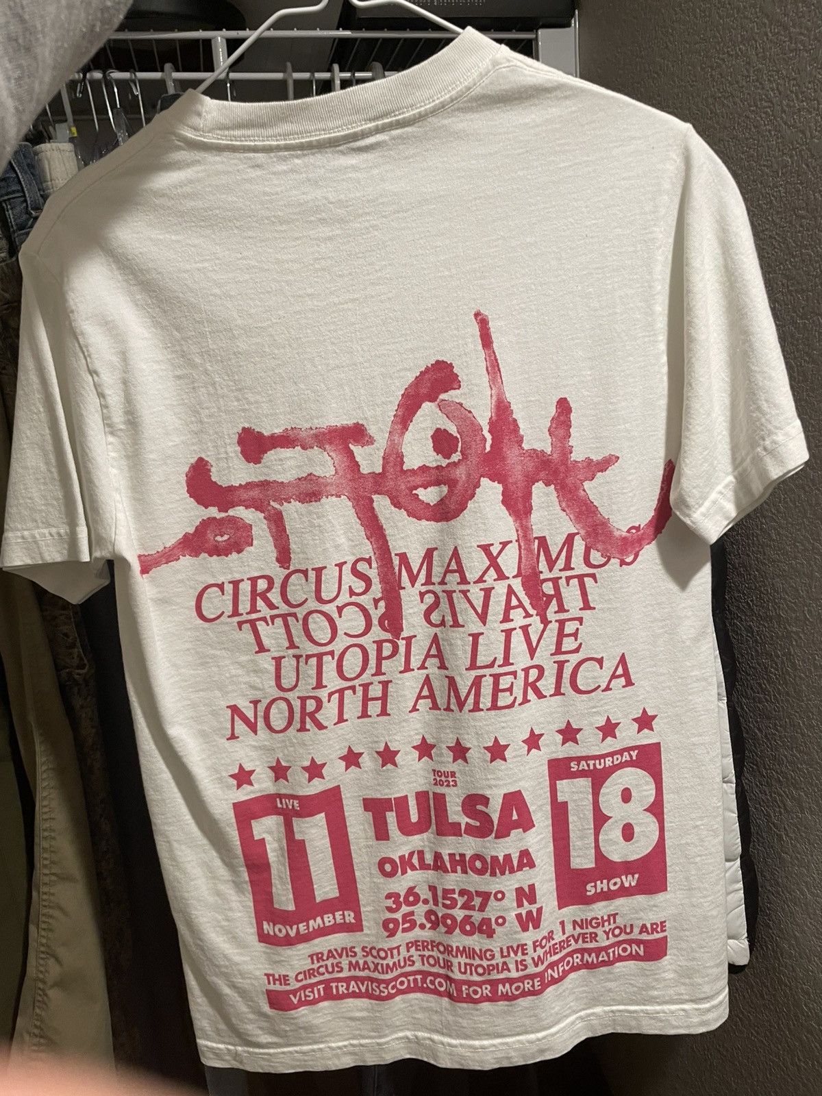 Travis Scott Travis Scott Utopia Tulsa Show Shirt Size US S / EU 44-46 / 1 - 1 Thumbnail