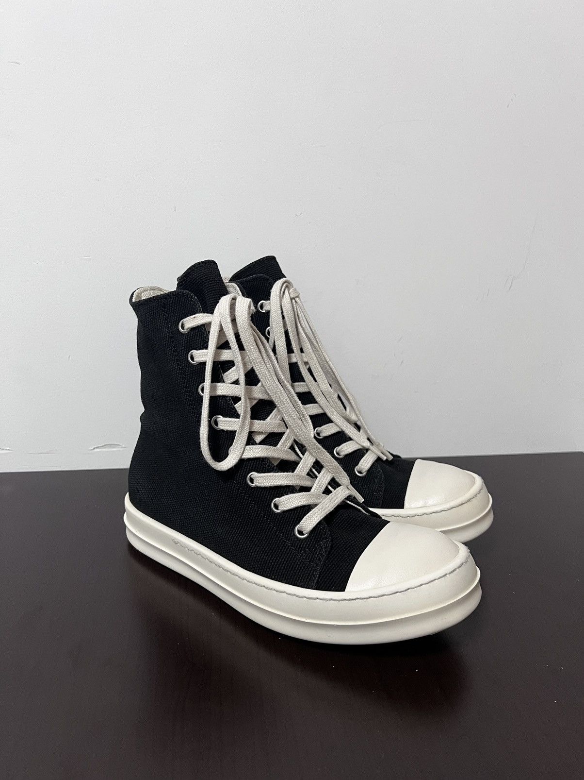 Rick Owens Drkshdw Rick owens ramones high top sneakers sz 36 Size US 6 / IT 36 - 4 Thumbnail