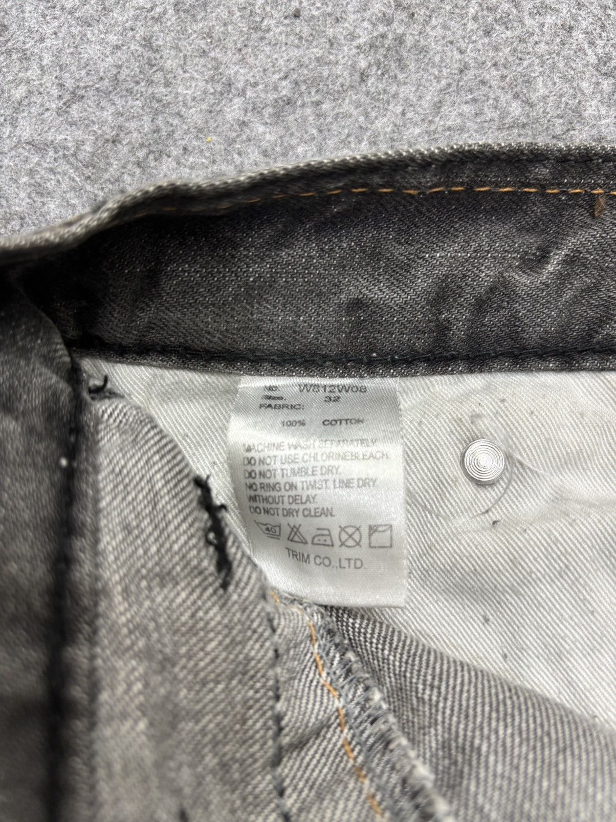 Japanese Brand 💥Twisted Leg💥Back Vtg Trim Co Sick Fades Mild Denim F668 Size US 34 / EU 50 - 23 Thumbnail