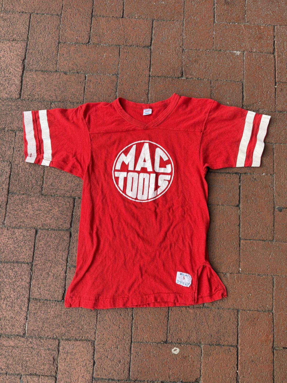 Champion Vintage 1970s Mac Tools Shirt Varsity Football Style Tee S Size US S / EU 44-46 / 1 - 1 Thumbnail