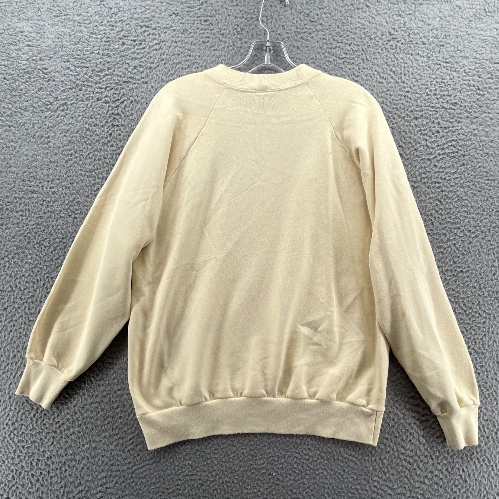 Buttero VINTAGE Platinum Sweats Sweatshirt Large Yellow Classical Music Notes God Unisex Adults Crew Neck Graphic Print 90s Music Size US L / EU 52-54 / 3 - 5 Thumbnail
