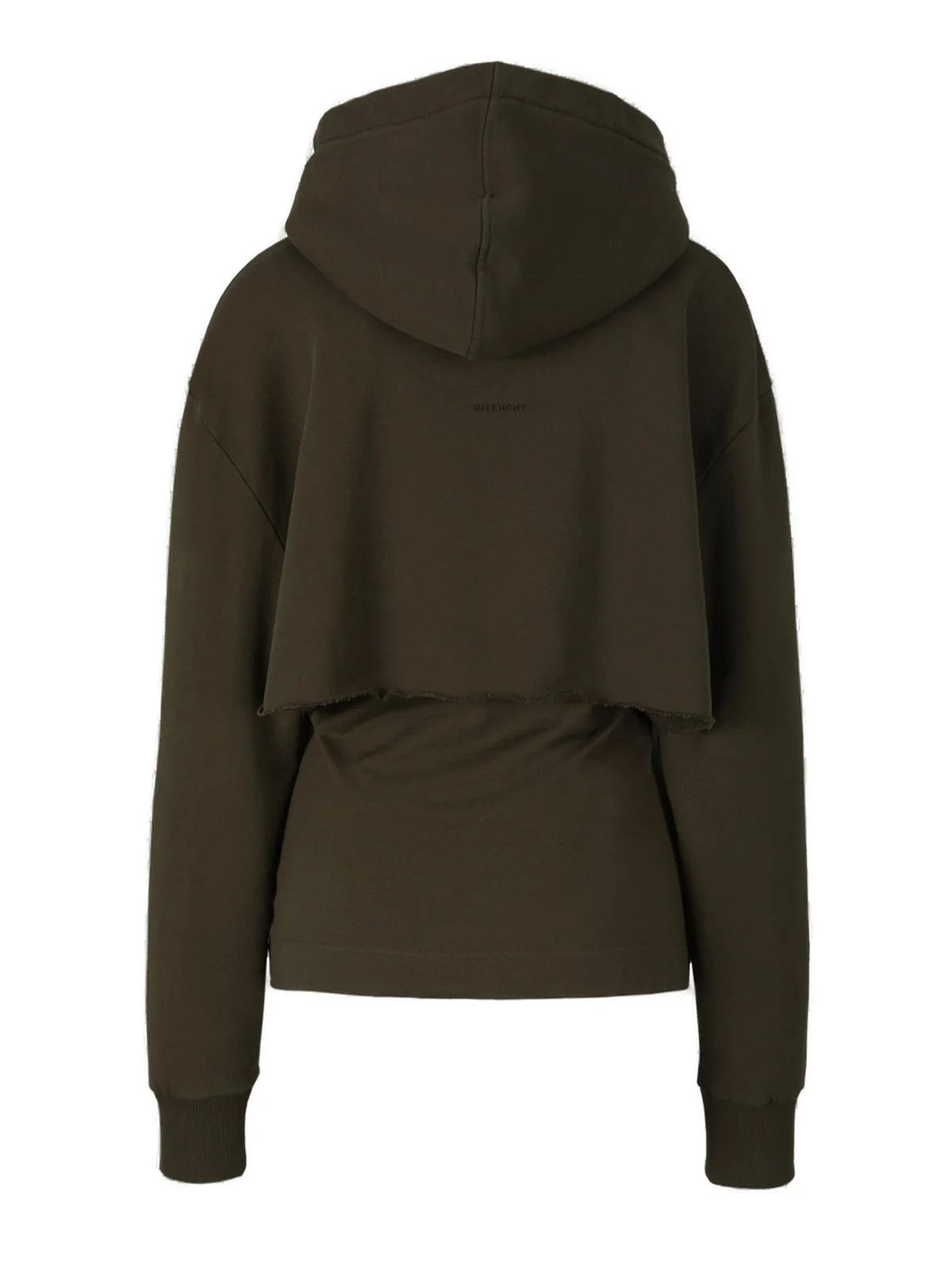 Givenchy o1loc1c0824 Layered Effect Hoodie in Green Size M / US 6-8 / IT 42-44 - 3 Thumbnail