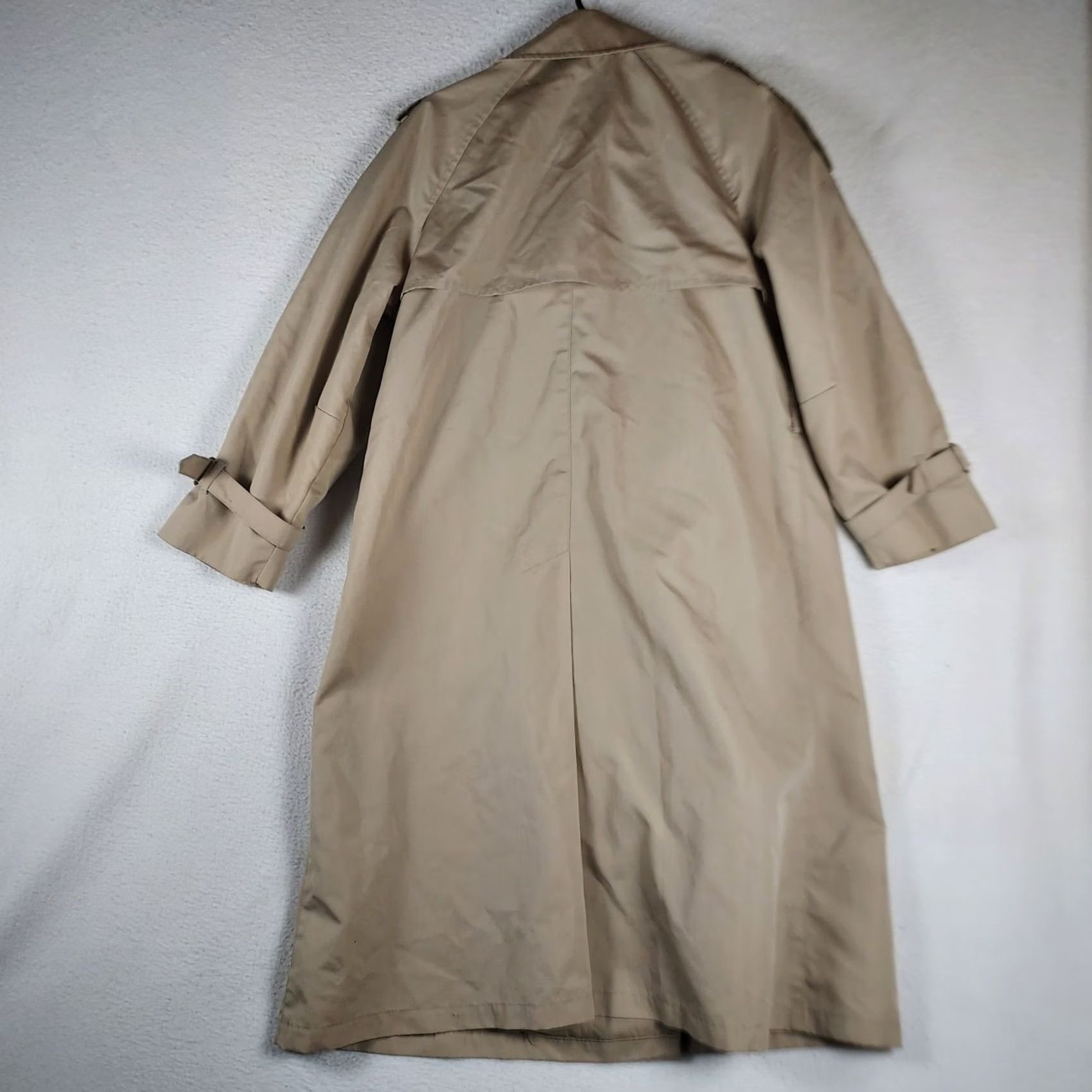 London Fog VINTAGE London Fog Trench Coat Beige 12P Women’s Double Breasted Long Coat USA Mens? Size XL / US 12-14 / IT 48-50 - 2 Thumbnail