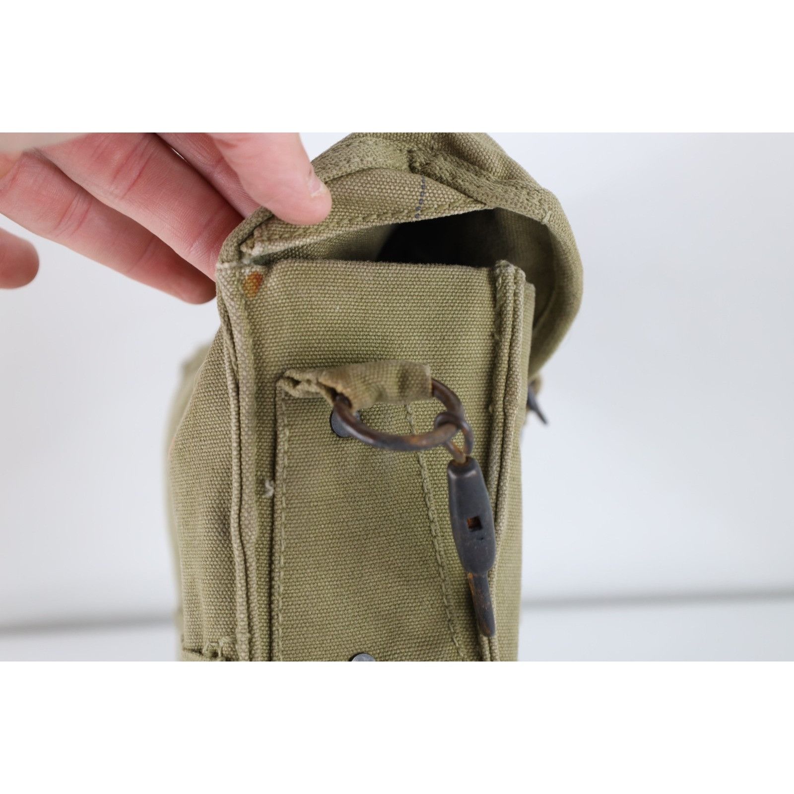 Vintage Vintage 40s World War II Medic Paratrooper Pouch Canvas Bag Size ONE SIZE - 7 Thumbnail