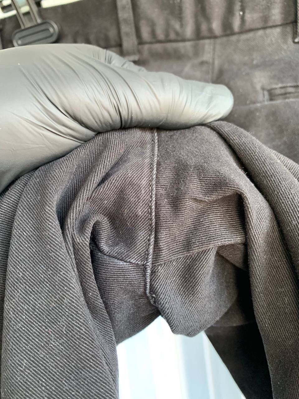 Percival × Vintage Percival Black Cotton &Elastane Pockets Button Trousers Size US 30 / EU 46 - 17 Thumbnail
