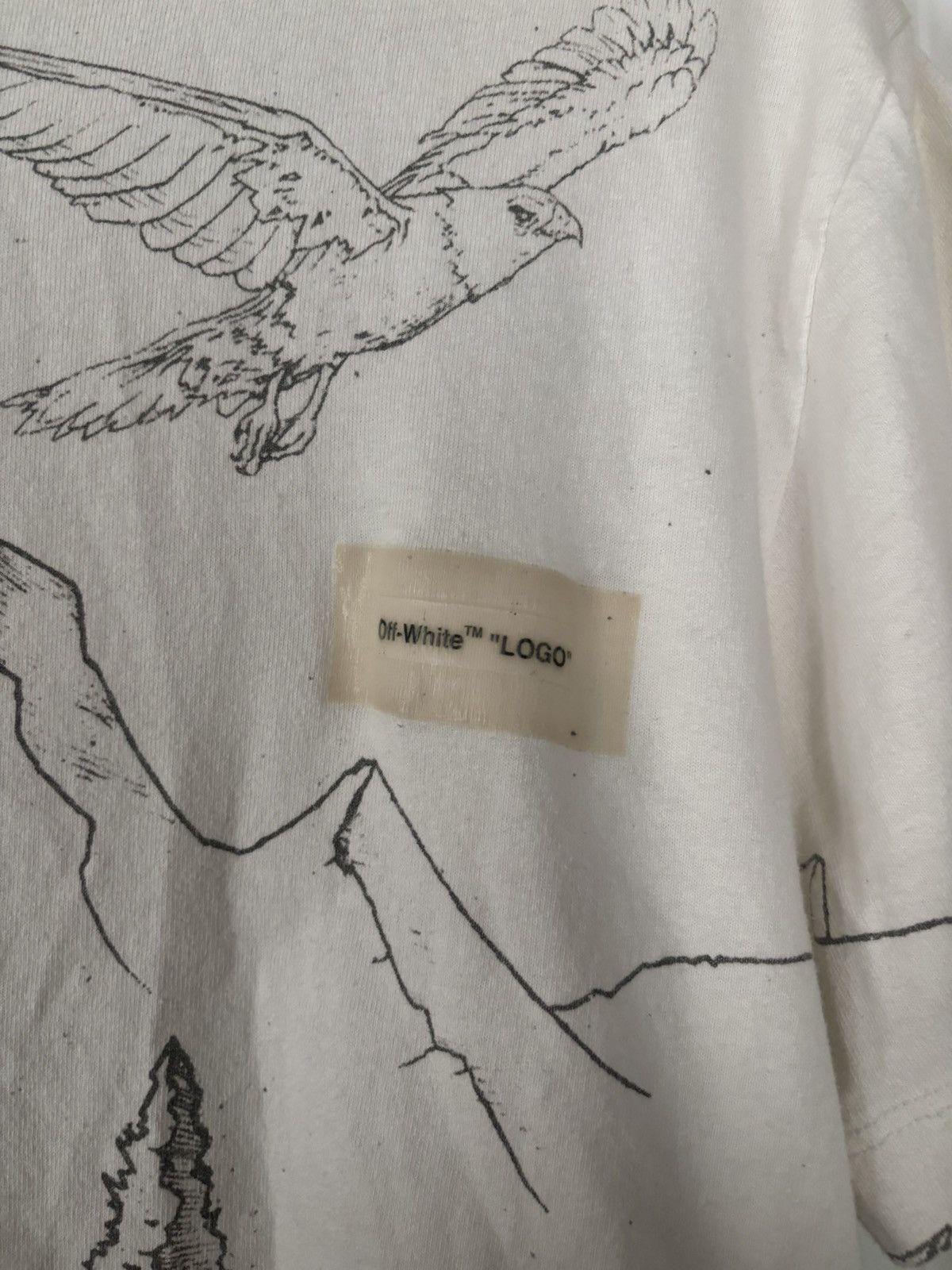 Off-White 2013 Off White Virgil Aboloh Eagle Spell Out Logo Shirt Size US L / EU 52-54 / 3 - 3 Thumbnail