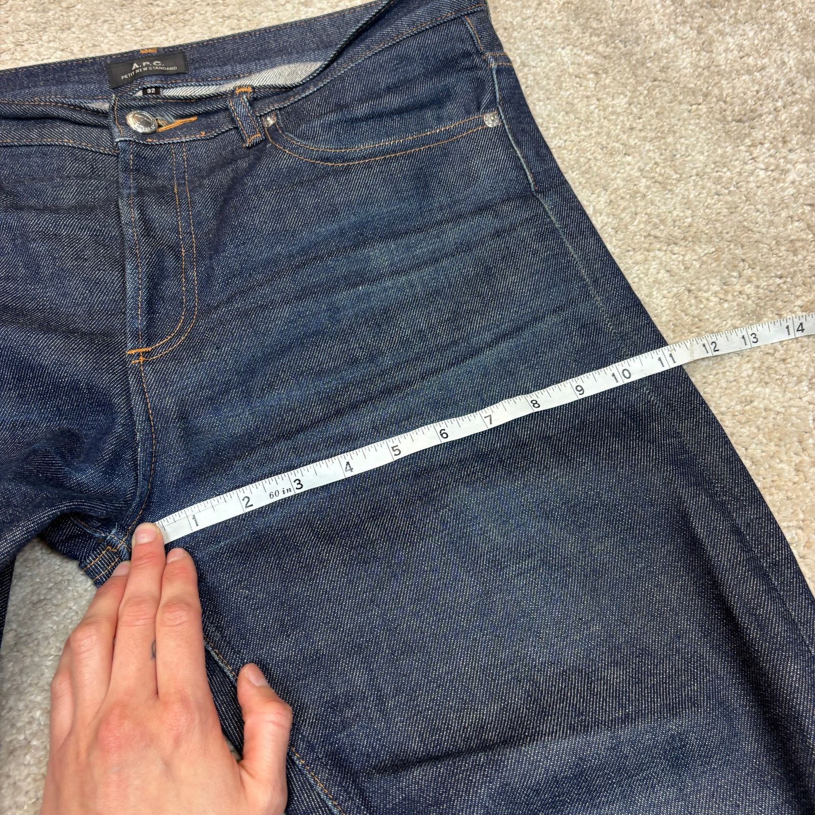 A.P.C. A.P.C. Petit New Standard Selvedge Denim Jeans Men's 32x30 Size US 32 / EU 48 - 9 Thumbnail