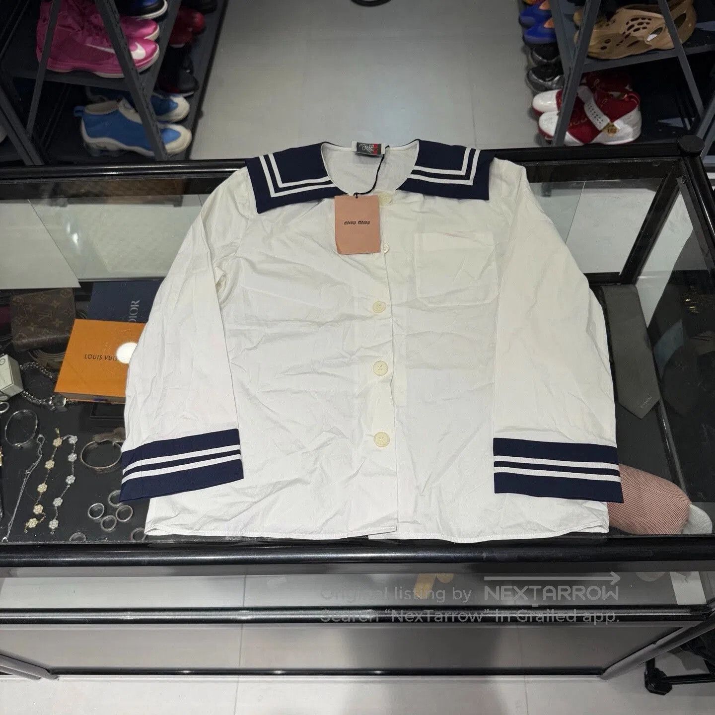 Miu Miu Miu Miu Runway Nautical Shirt. Size XS / US 0-2 / IT 36-38 - 1 Thumbnail