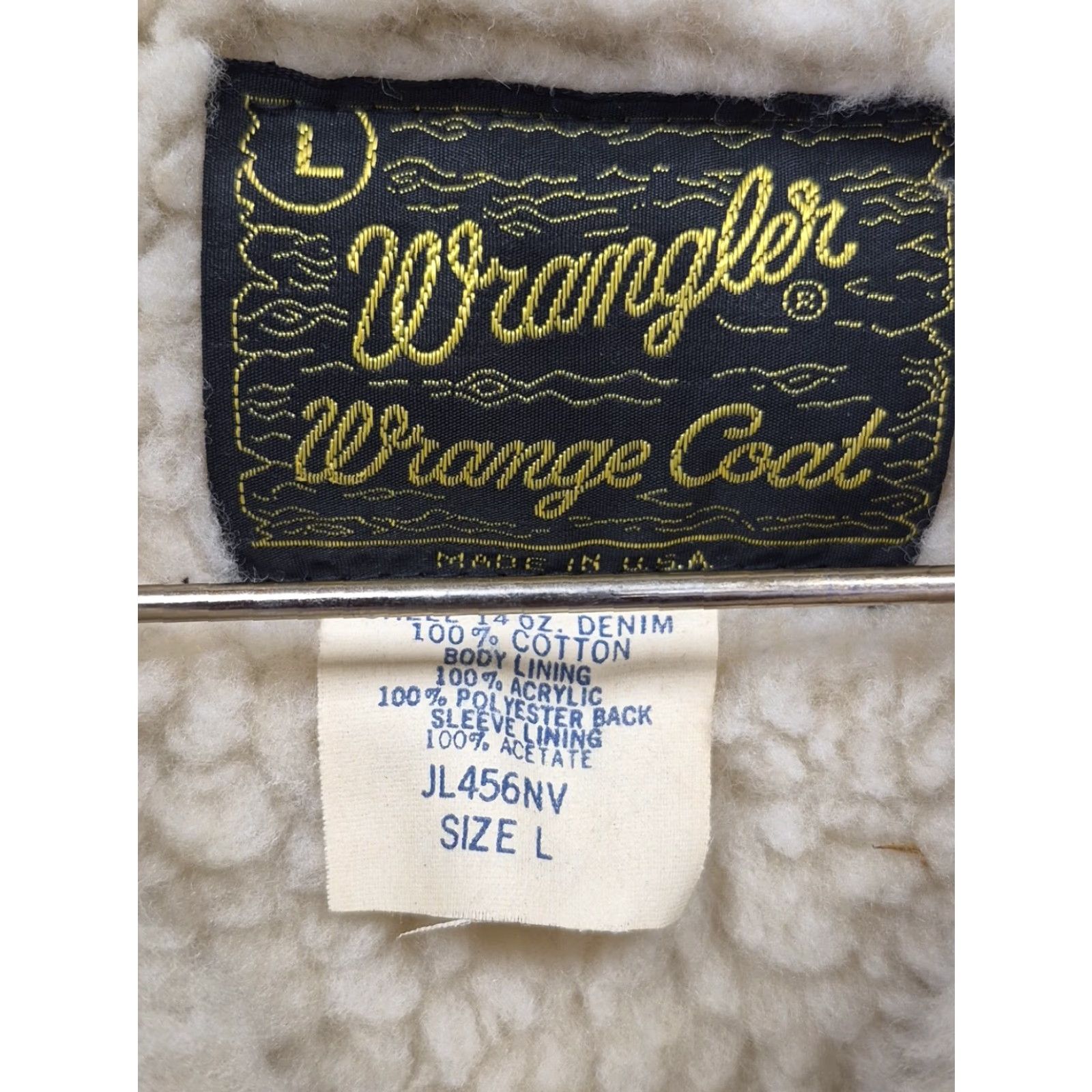 Wrangler VINTAGE Wrangler Jacket Coat Womens Large Blue Denim Sherpa Lined 90s USA GUC Denim Jacket Western Retro Shirt? Size L / US 10 / IT 46 - 3 Thumbnail