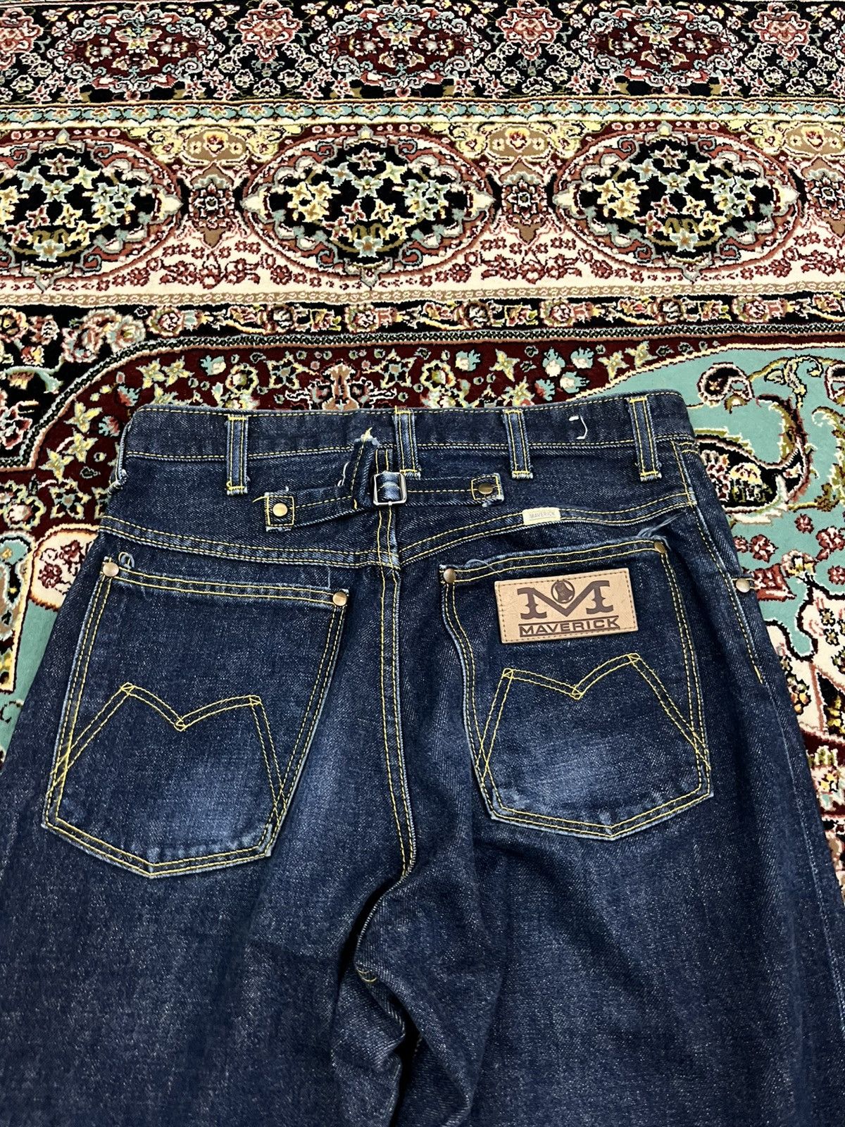 Blue Blue Japan 💥Maverick By Blue Bell Baggy Hooked Jeans Size US 27 - 13 Thumbnail