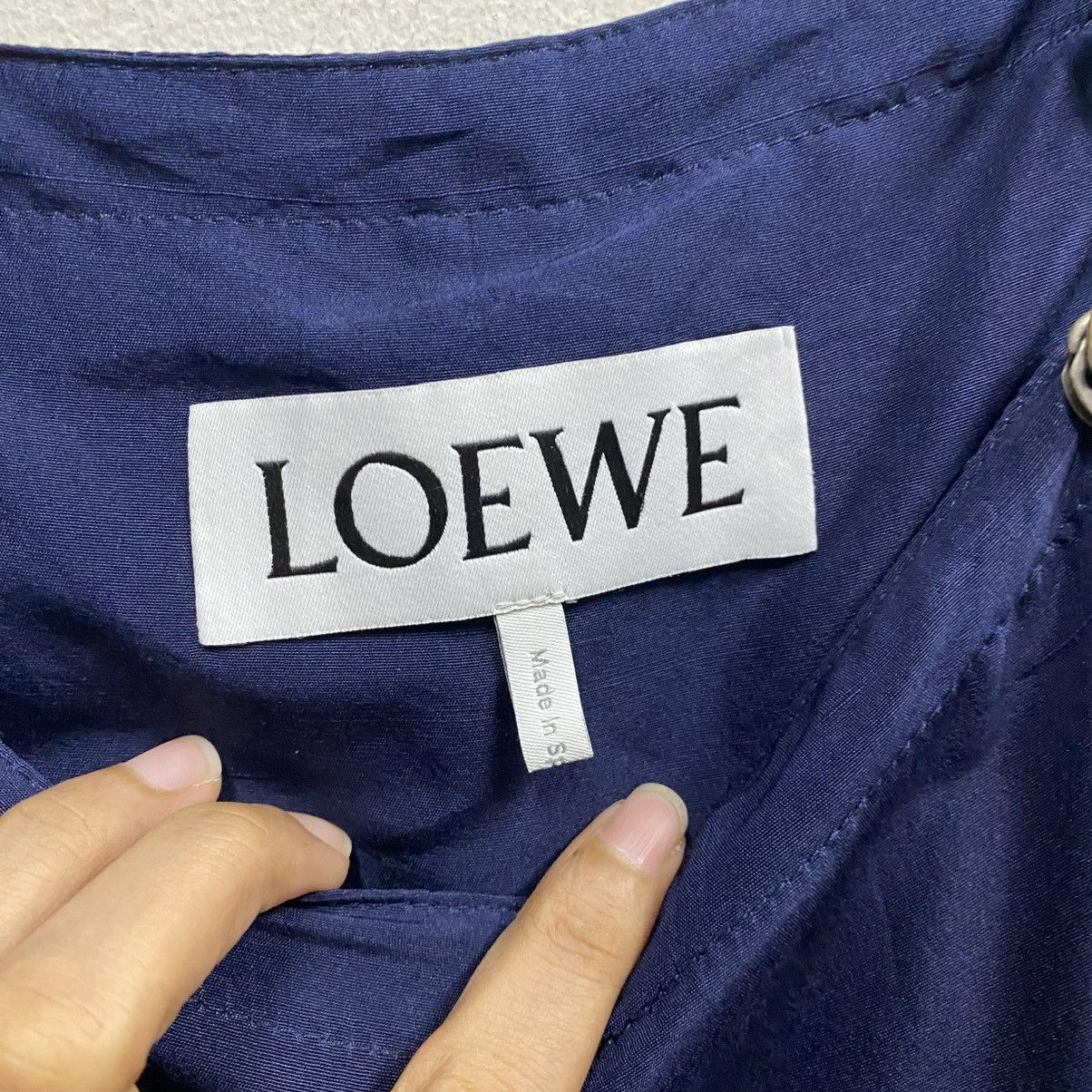 Loewe Loewe Navy Blue Silk Cargo Overalls Jumpsuit Size US 43 - 21 Thumbnail