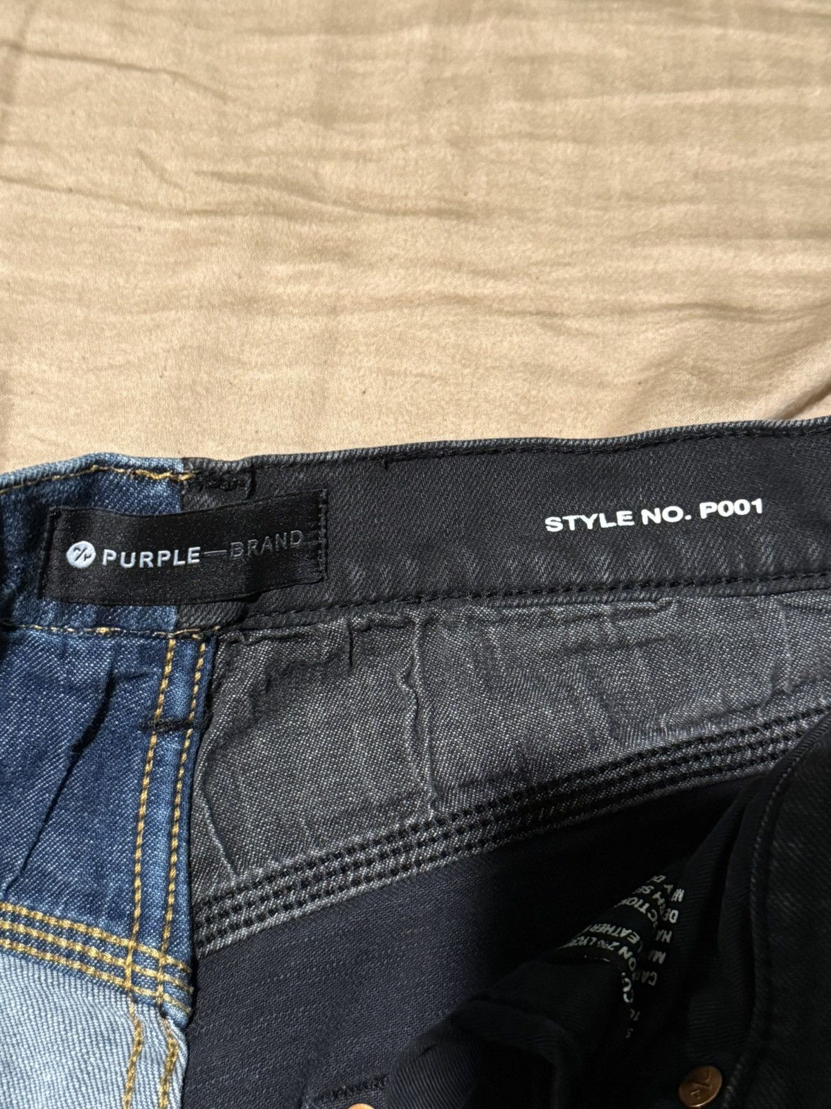 Purple Brand Half black half blue denim Purple Jeans Size 30 Size US 30 / EU 46 - 8 Thumbnail
