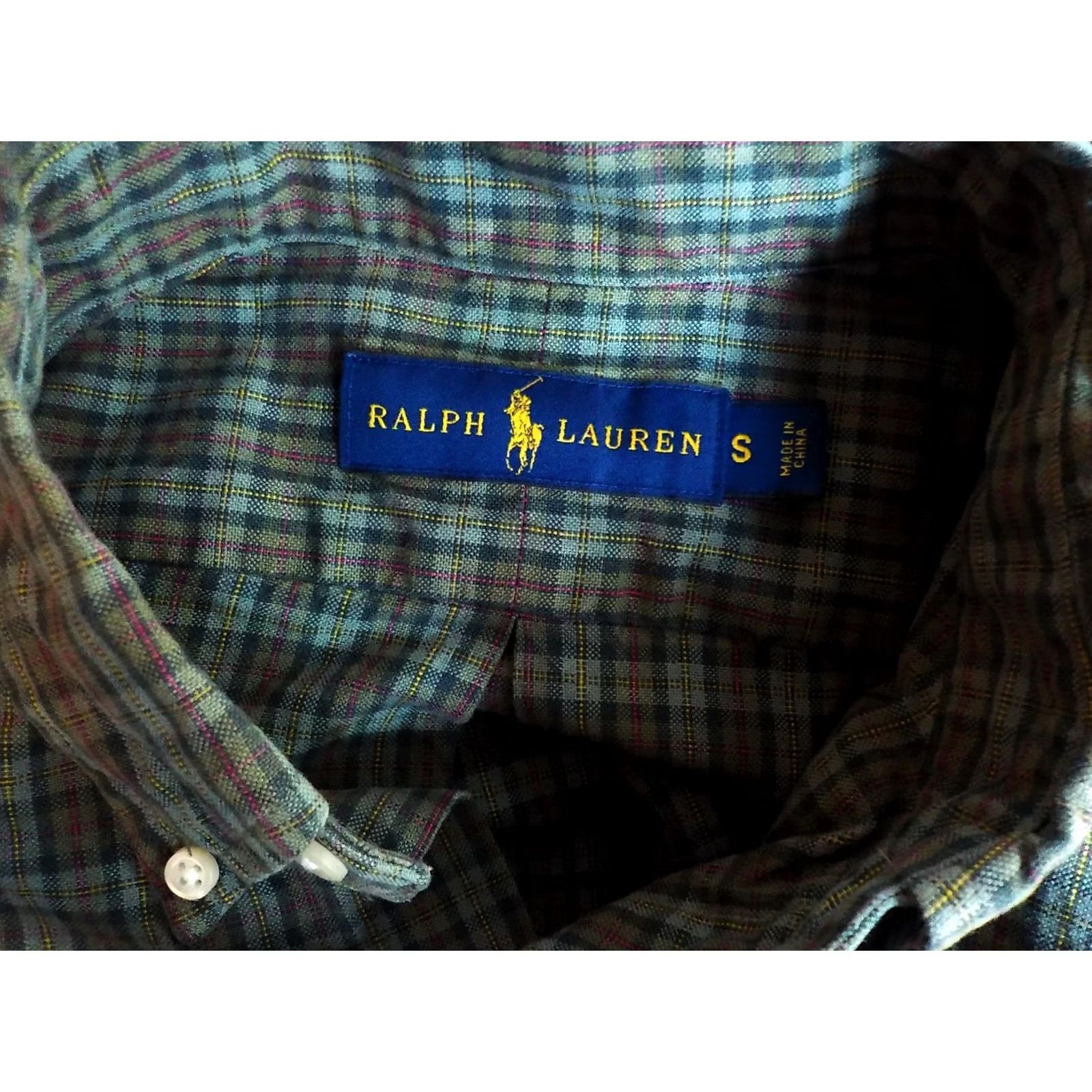 Ralph Lauren VINTAGE Ralph Lauren Button-Down Shirt LS Small 100% Cotton Plaid Green Red Black Yellow Mens Mens Size US S / EU 44-46 / 1 - 4 Thumbnail