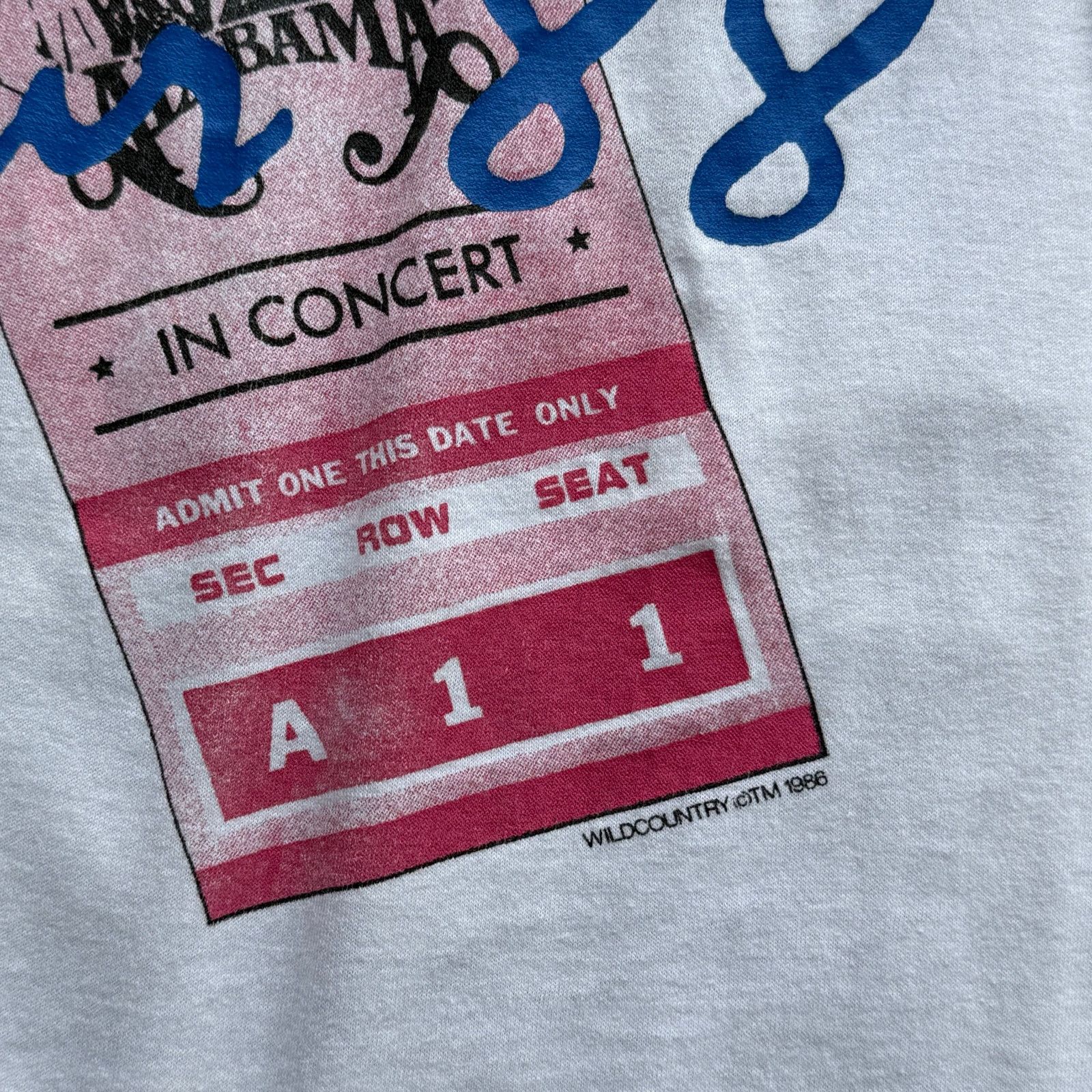 Vintage Vintage 80’s Alabama Just Us In Concert Tour Tee Size US XL / EU 56 / 4 - 6 Thumbnail