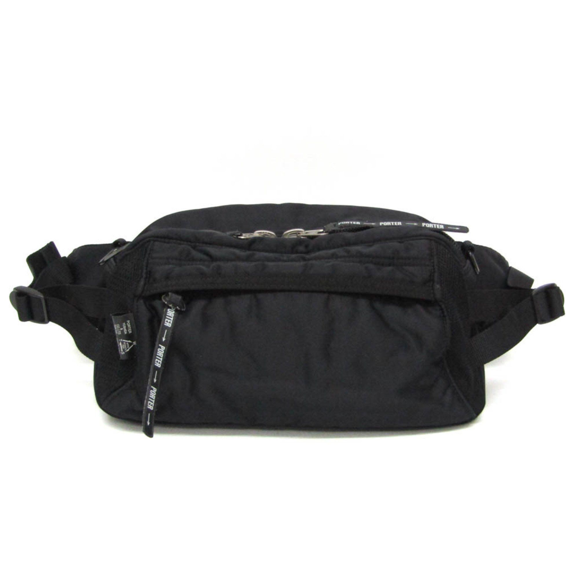 image of Porter Women,men Nylon Canvas Fanny Pack,sling Bag Black, Women's