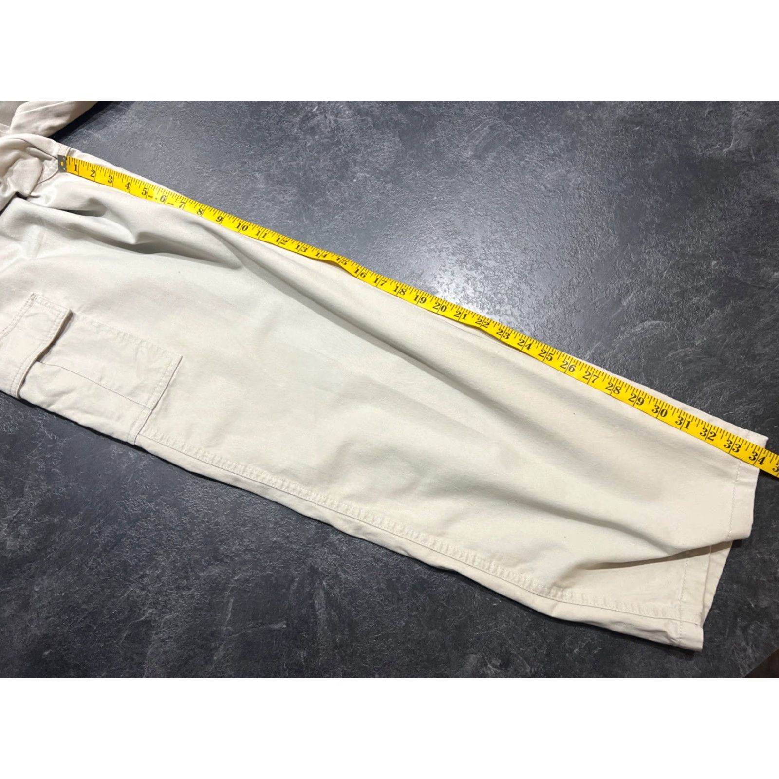 Wrangler WRANGLER Beige Cargo Pants Men's 38x34 100% Cotton Twill Casual Workwear Size US 38 / EU 54 - 6 Thumbnail