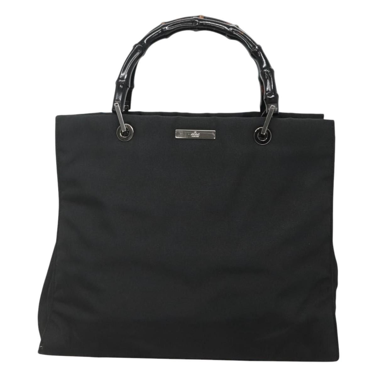 Gucci GUCCI Bamboo Hand Bag Nylon Black 002 002 Size ONE SIZE - 2 Thumbnail
