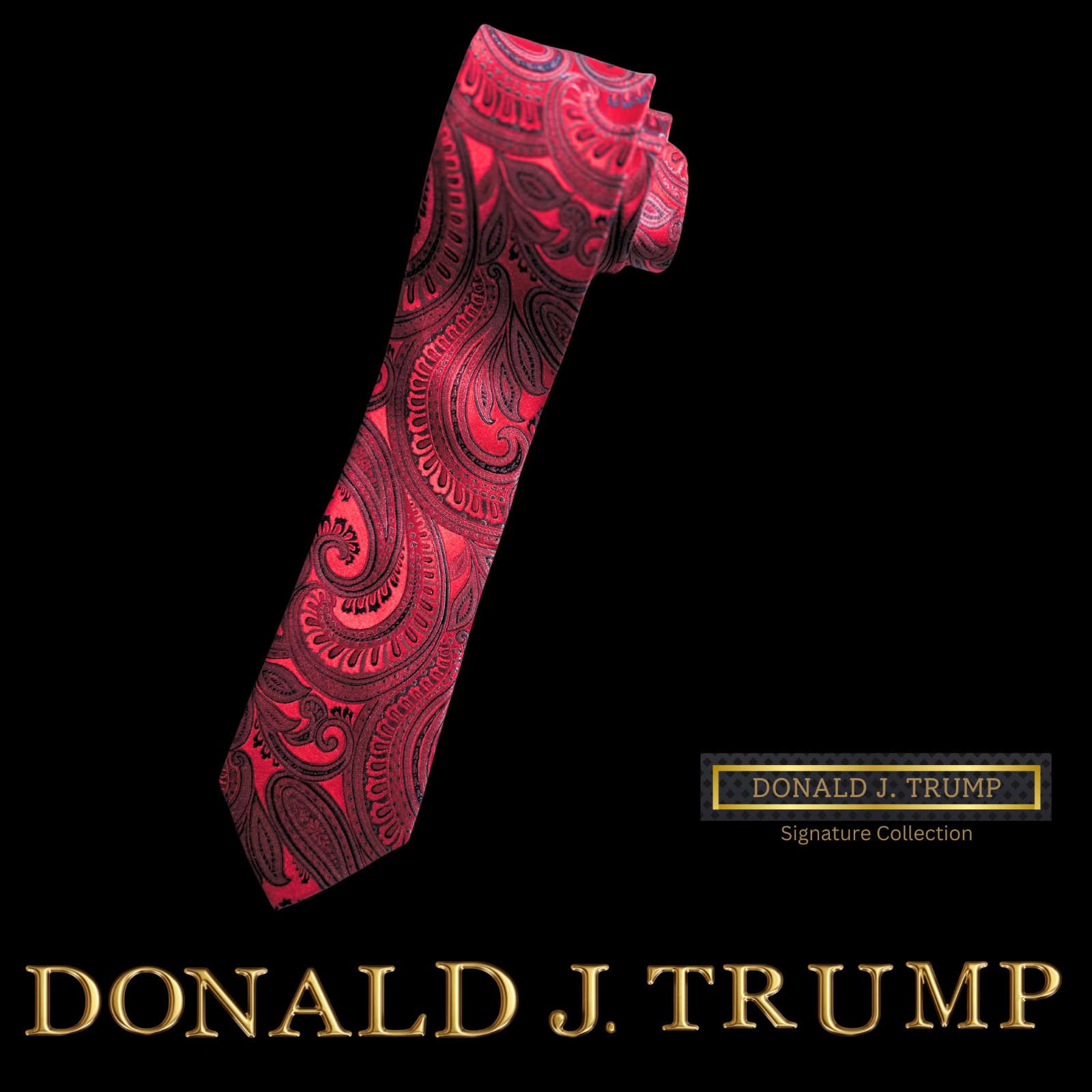Designer NEW Donald J. Trump Signature Collection Necktie Tie Paisley Size ONE SIZE - 1 Thumbnail