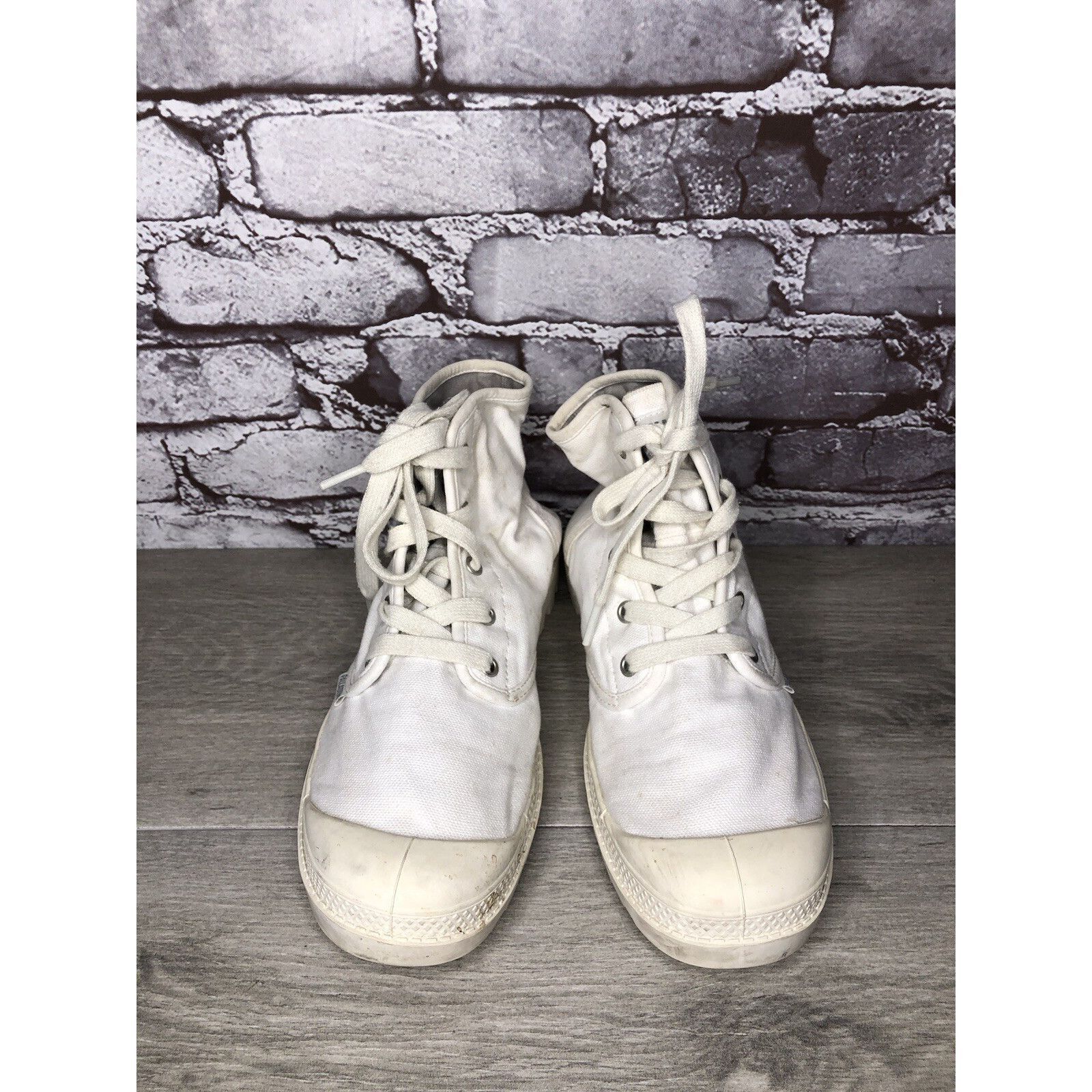 Palladium Palladium Pampa Hi White Canvas Fabric Lace Up Combat Boots Size US 9 / IT 39 - 10 Thumbnail