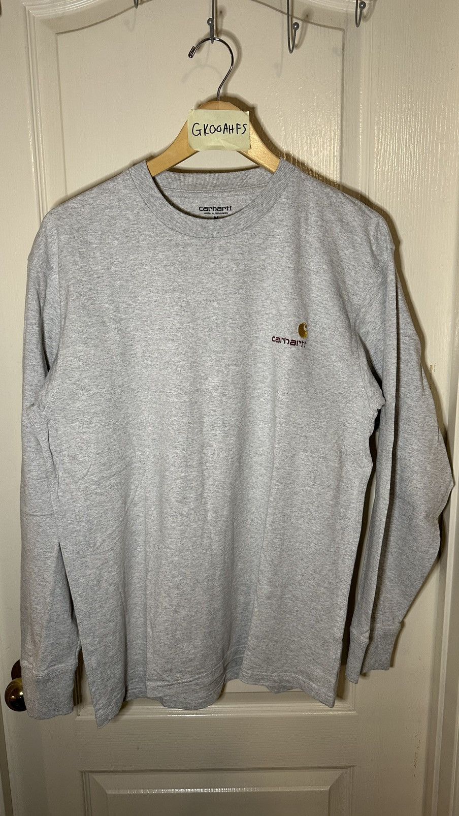 Carhartt Wip American Script Long Sleeve T-Shirt Size US M / EU 48-50 / 2 - 1 Thumbnail