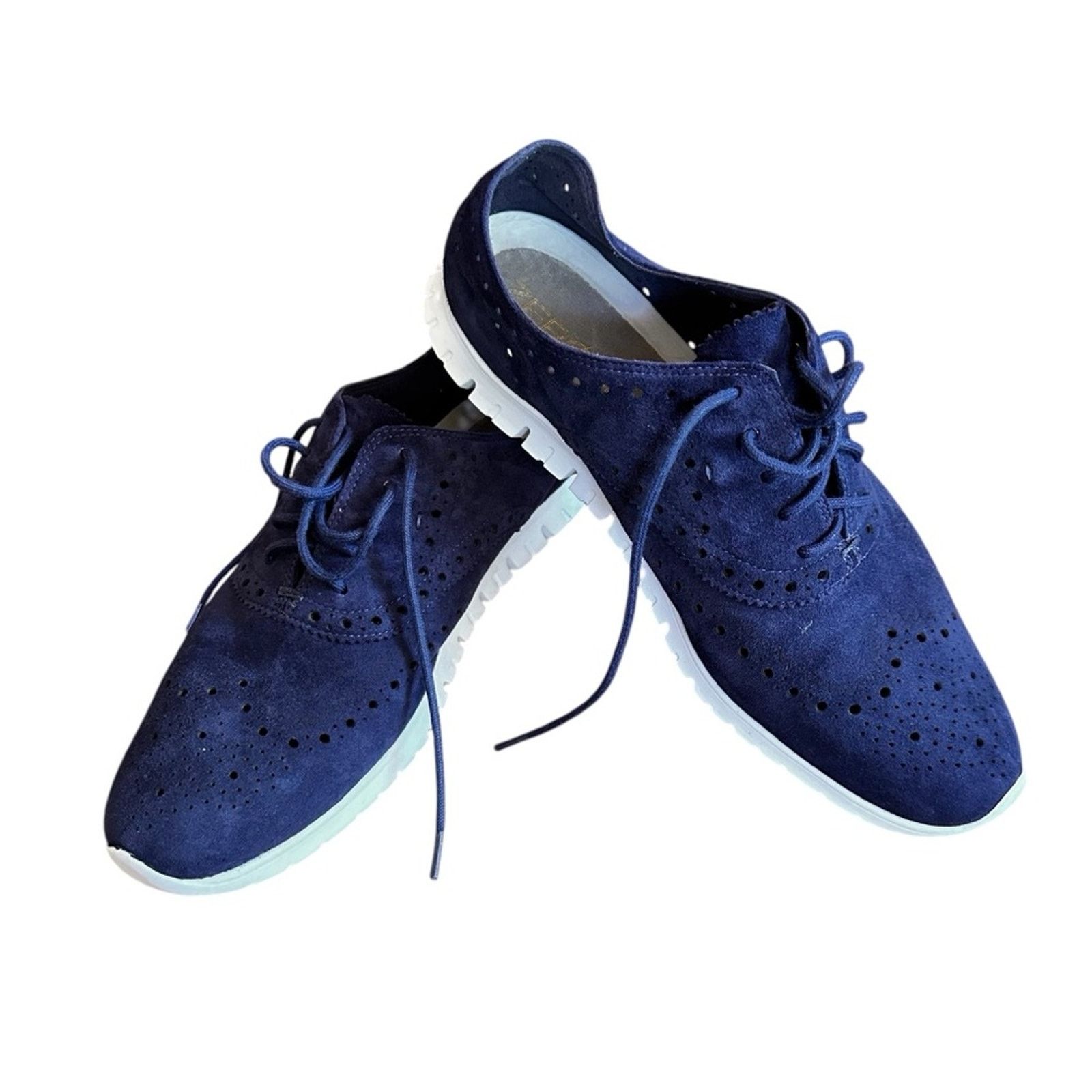 Cole Haan Cole Haan Zerogrand Wingtip Suede Oxford Sneakers Size US 10 / IT 40 - 1 Thumbnail