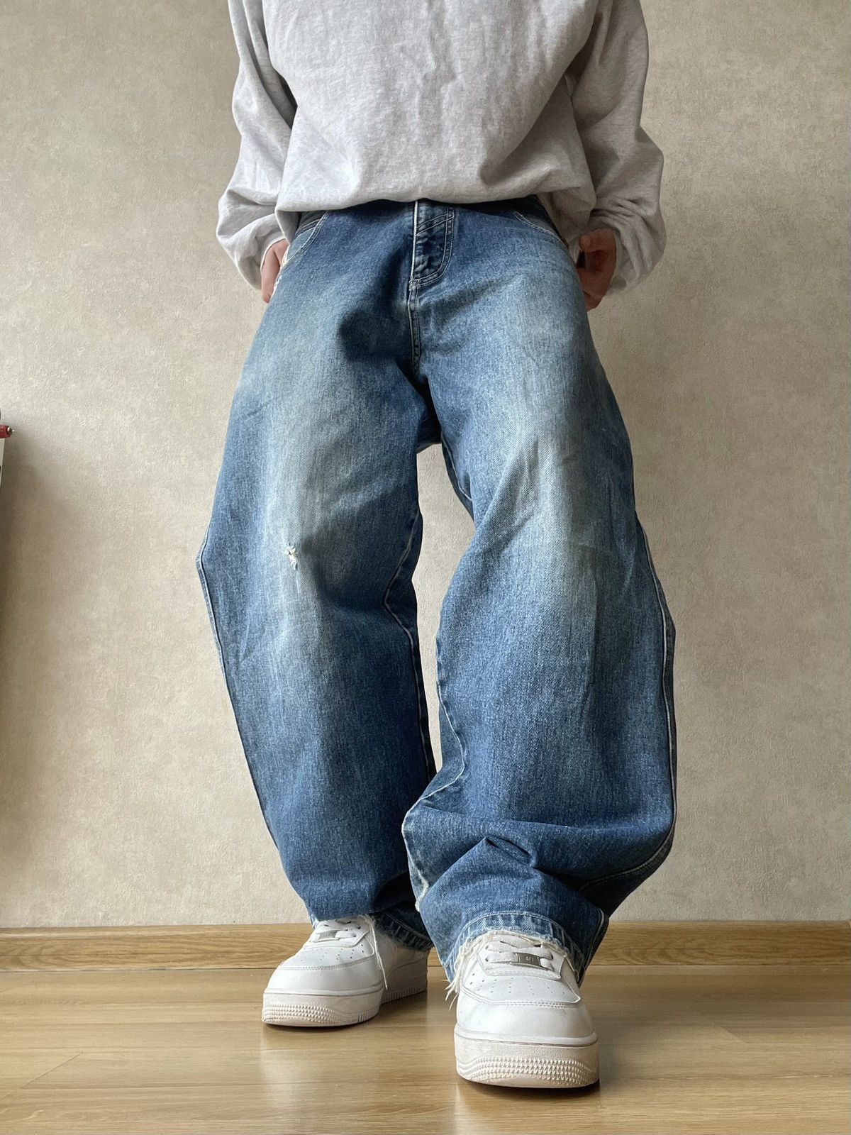 JNCO Vintage Sir Benni Miles Baggy Denim Jeans Y2K Hip Hop Skater Size US 31 - 4 Thumbnail