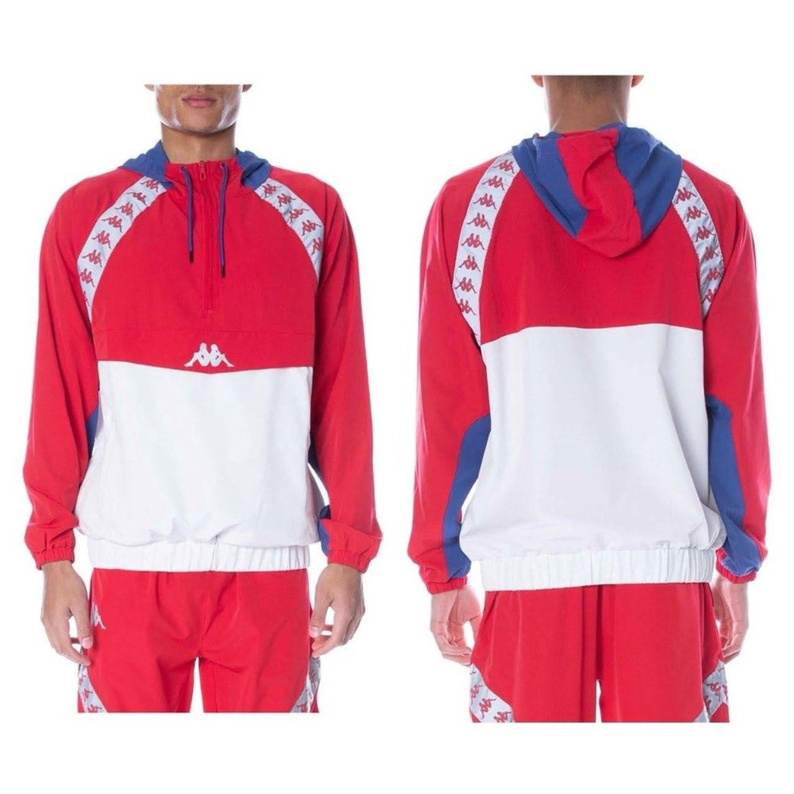 Kappa NEW Kappa Authentic 222 Banada Afien Jacket Red Long Sleeve Grailed