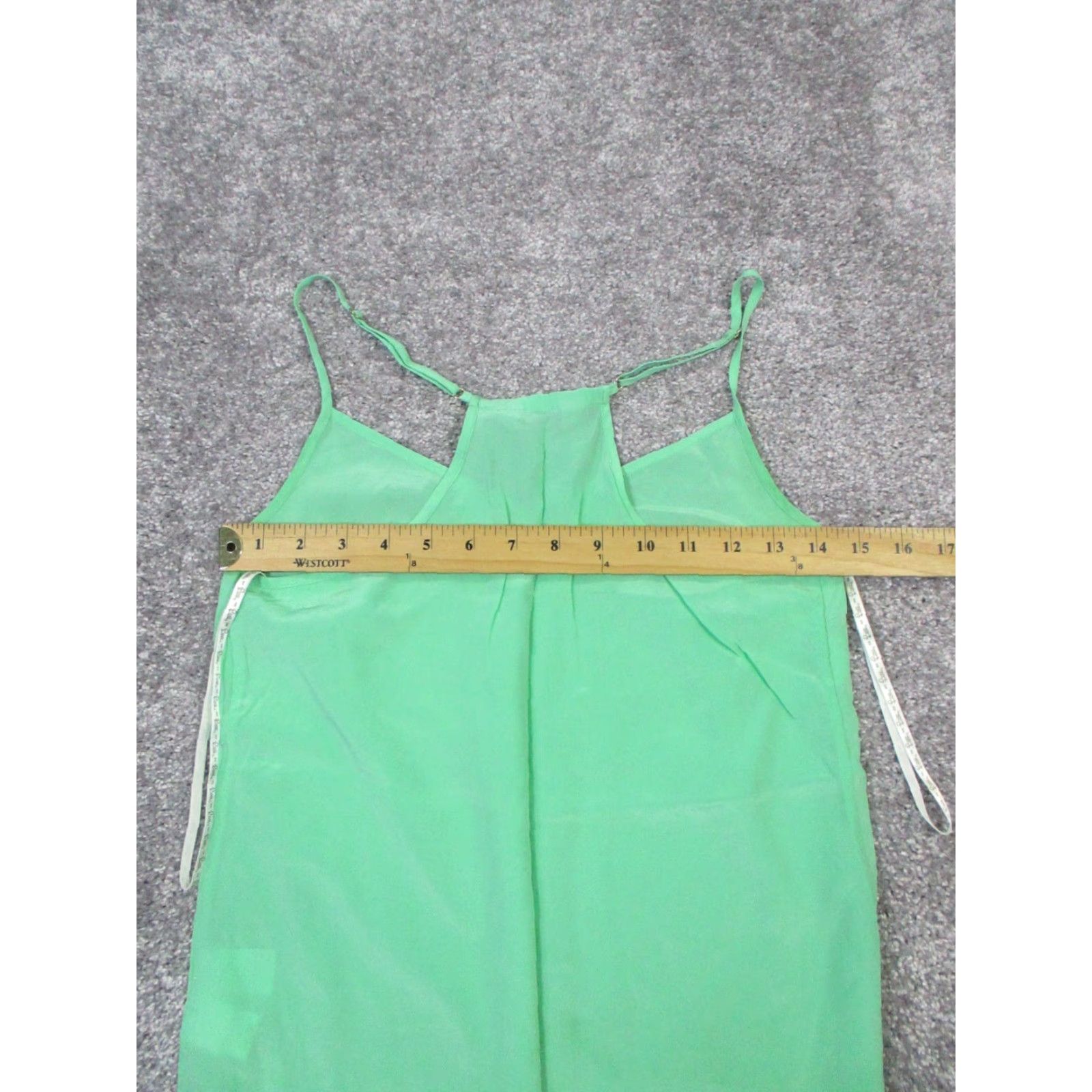 Lilly Pulitzer VINTAGE Lilly Pulitzer Tank Top Womens XS Green Silk Size XS / US 0-2 / IT 36-38 - 6 Thumbnail