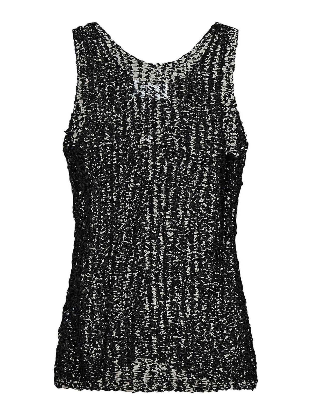 Maison Margiela oc11z0925 Mesh Tank Top in Black Size S / US 4 / IT 40 - 2 Thumbnail