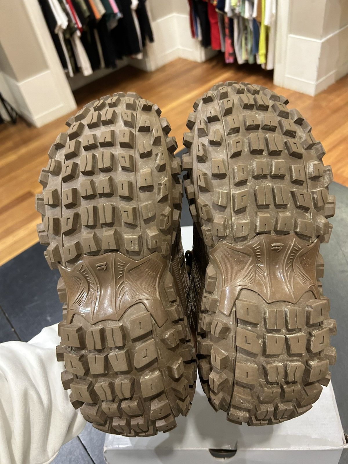 Balenciaga Balenciaga Defender Sneakers - Brown Size US 13 / EU 46 - 5 Thumbnail