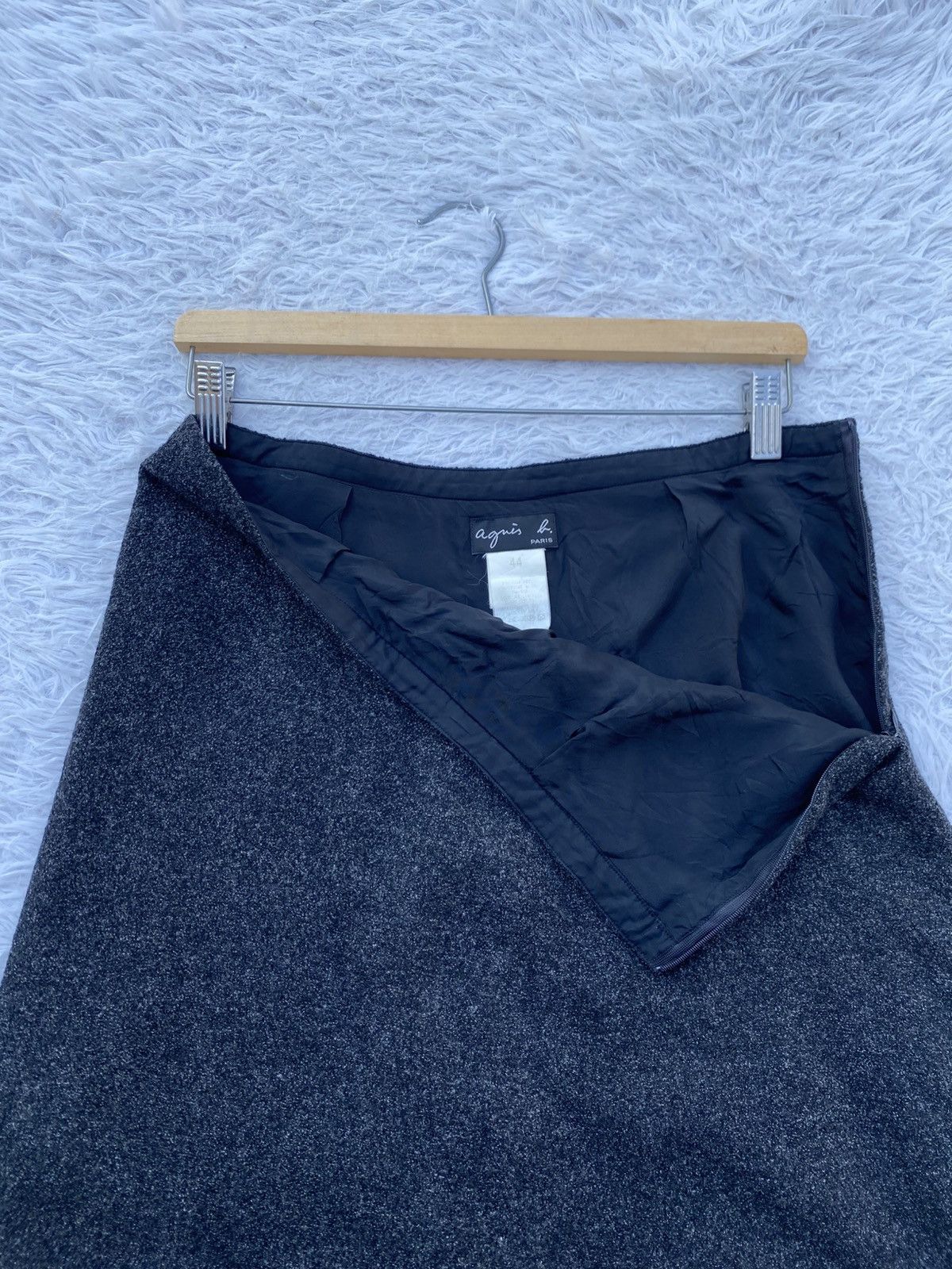 agnes b. Rare Vintage 90s agnes b. Black Skirt Size 31" - 5 Thumbnail