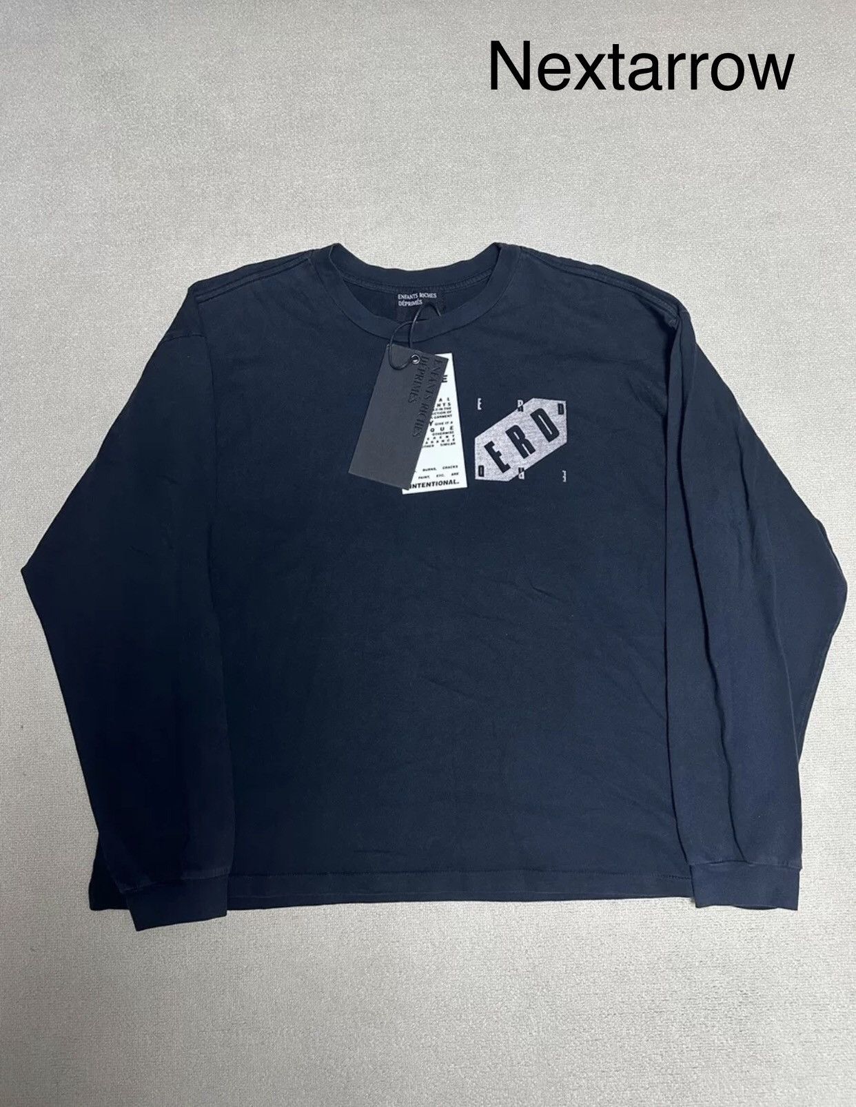 Enfants Riches Deprimes Enfants Riches Deprime ERD Black Long Sleeve Hoodie Size US XL / EU 56 / 4 - 2 Thumbnail