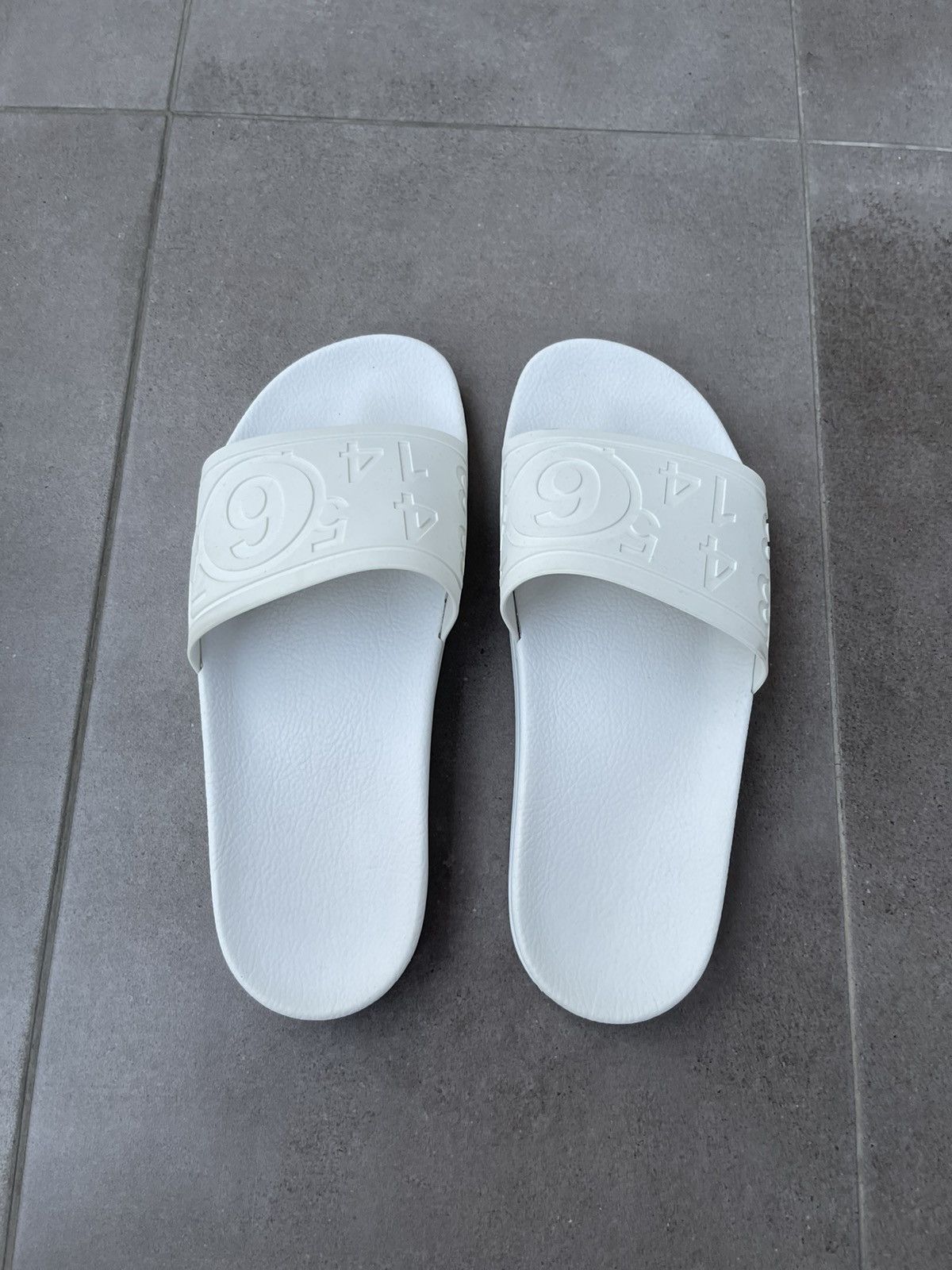 Maison Margiela !DS! SS21 Maison Margiela Numbers White Slides Size US 8 / EU 41 - 6 Thumbnail