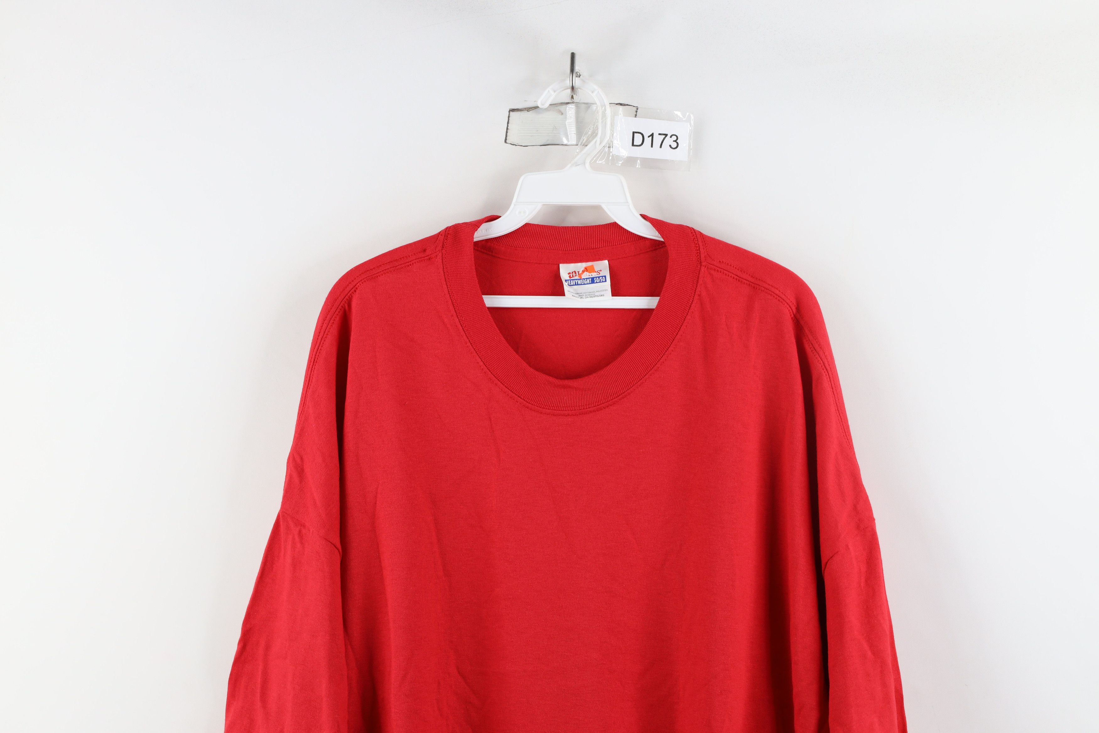 Hanes × Vintage Deadstock Vintage 90s Hanes Heavyweight Short Sleeve T-Shirt Size US XXL / EU 58 / 5 - 2 Thumbnail