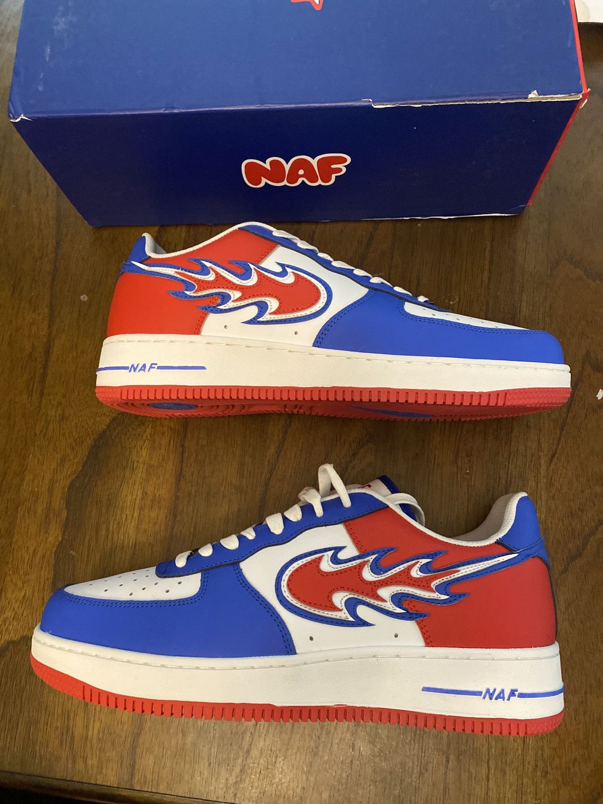 Designer Custom Designer NAF 4th of July edition Size US 12.5 / EU 45-46 - 9 Thumbnail