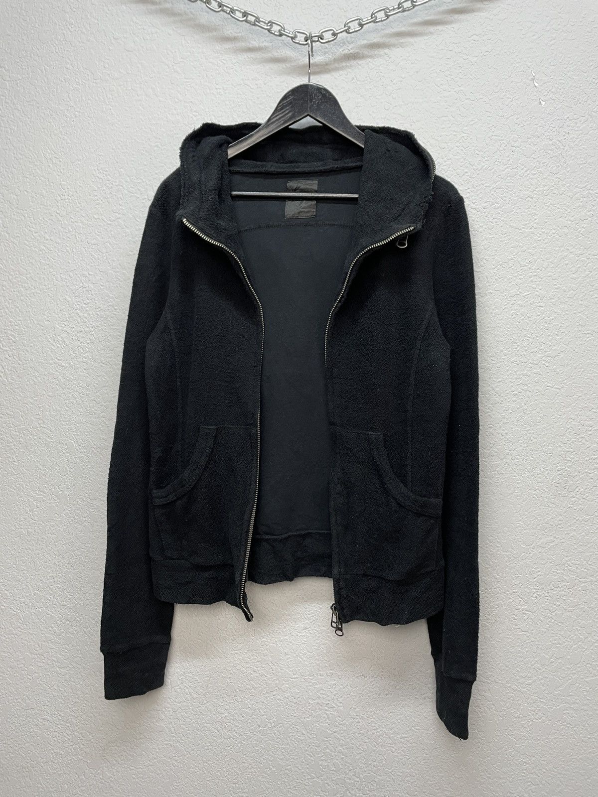 Japanese Brand Vintage Midas Rick Owens Vibe y2k Style Black Zip Hoodie Size US M / EU 48-50 / 2 - 5 Thumbnail