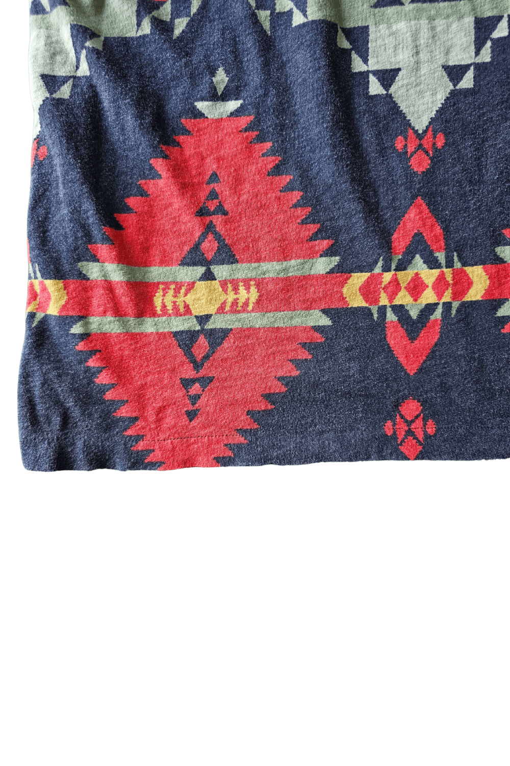 1993 PRL Santa Fe Henley - Rare Navajo Print Single-Stitch image 4