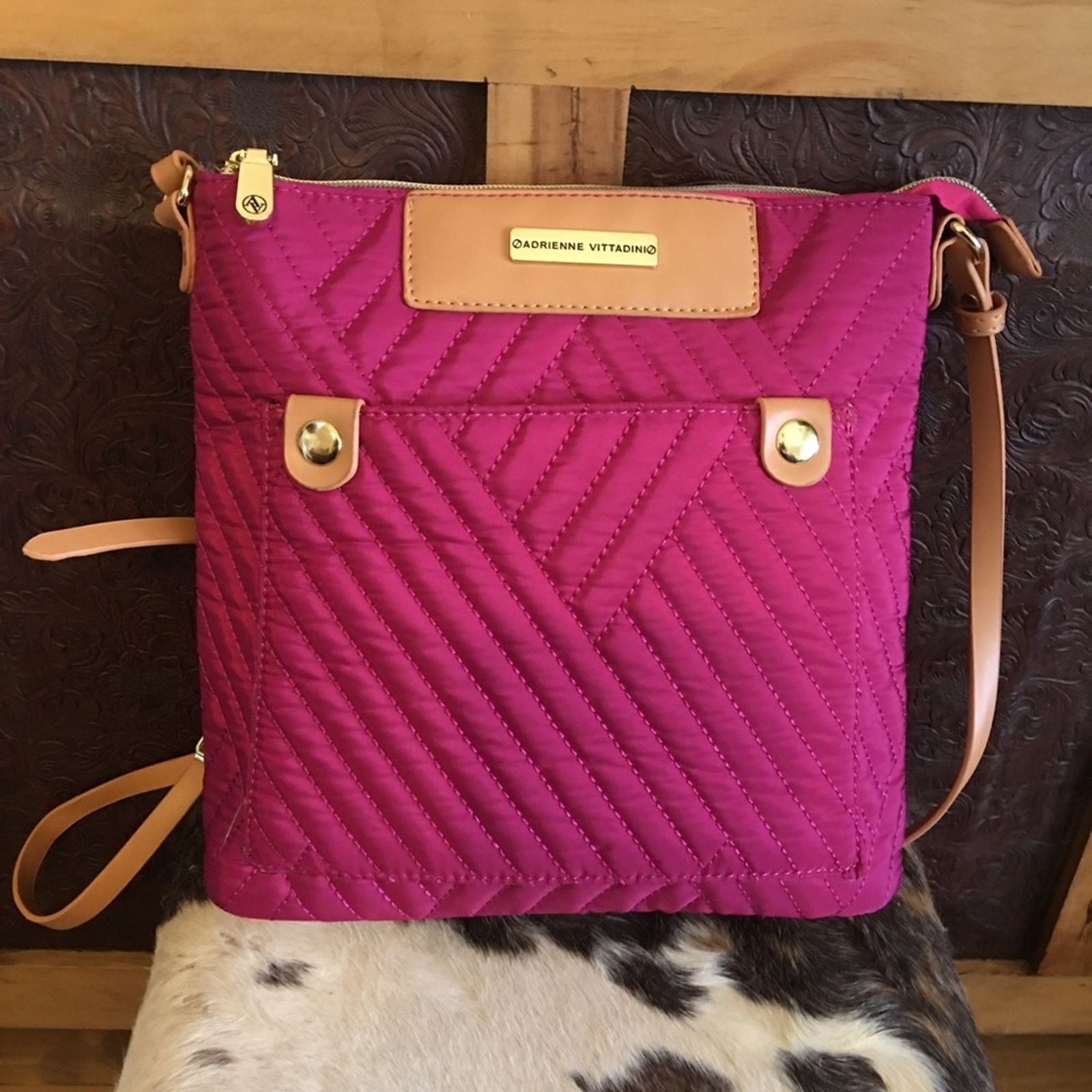 Other Adrienne Vittadini fuschia pink quilted crossbody Size ONE SIZE - 1 Thumbnail