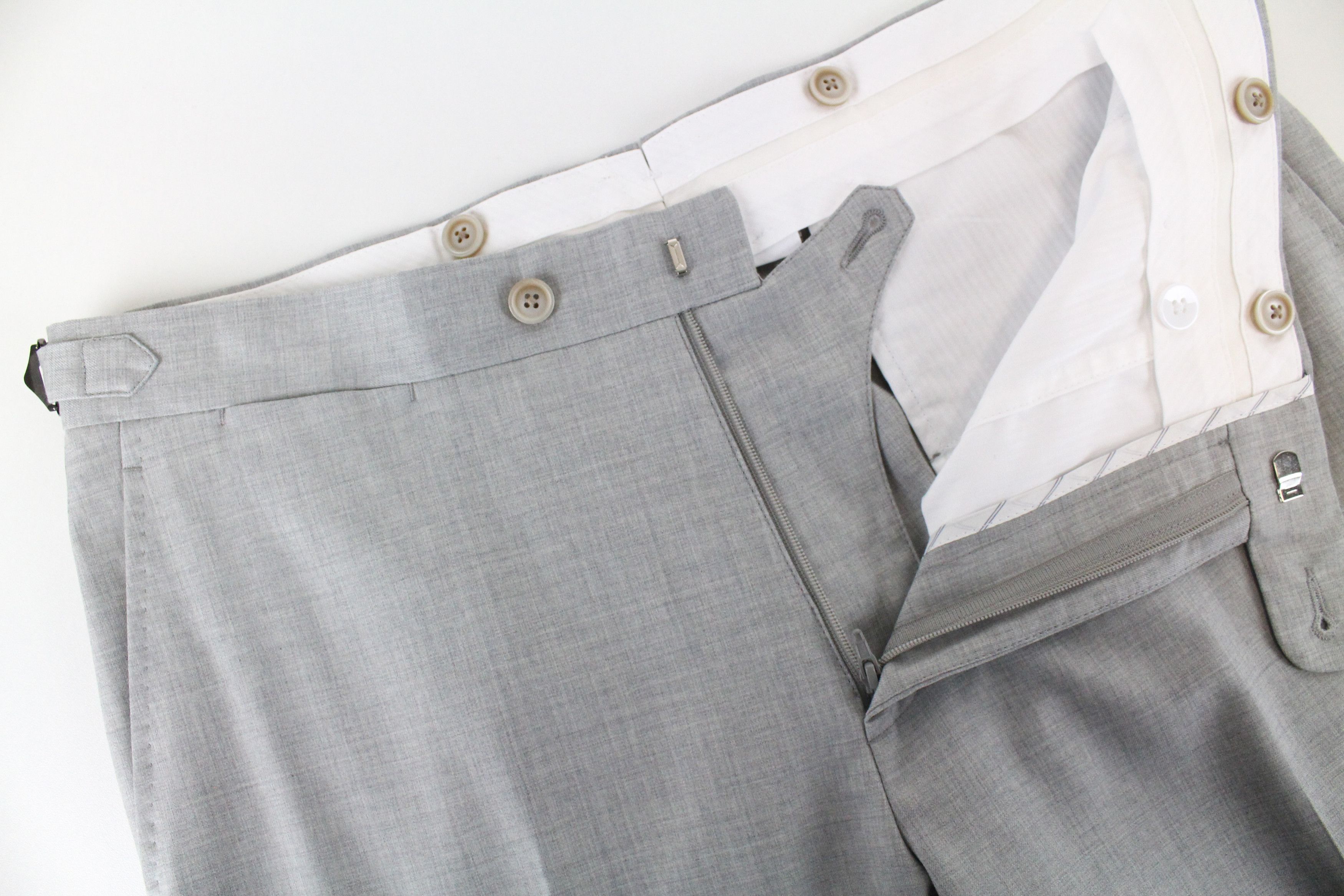 Suitsupply LA SPALLA UK36R Wool Grey Melange Suit 55163 Size 36R - 9 Thumbnail
