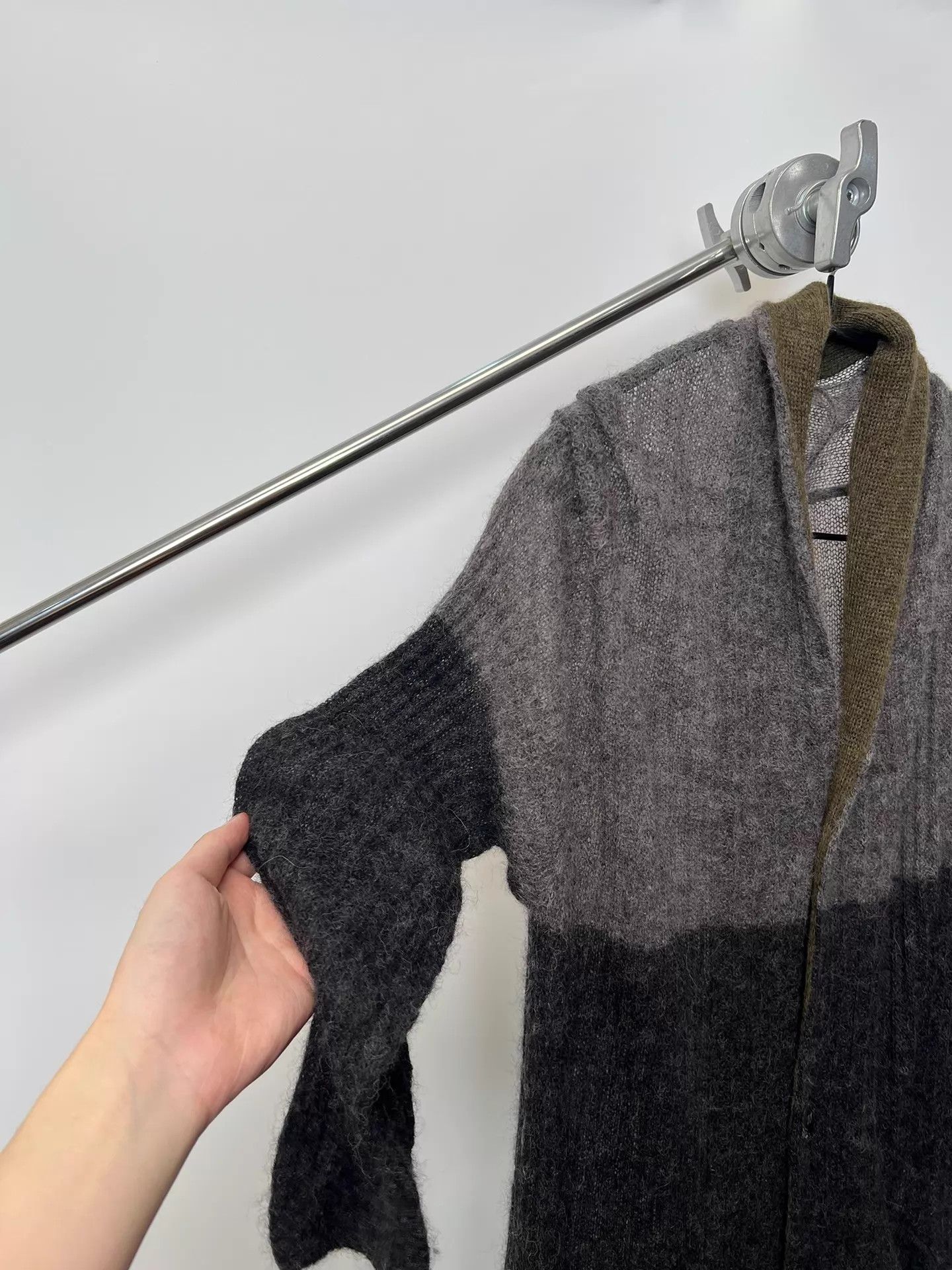 Issey Miyake ISSEY MIYAKE color blocked wool blend knit cardigan M Size US M / EU 48-50 / 2 - 8 Thumbnail
