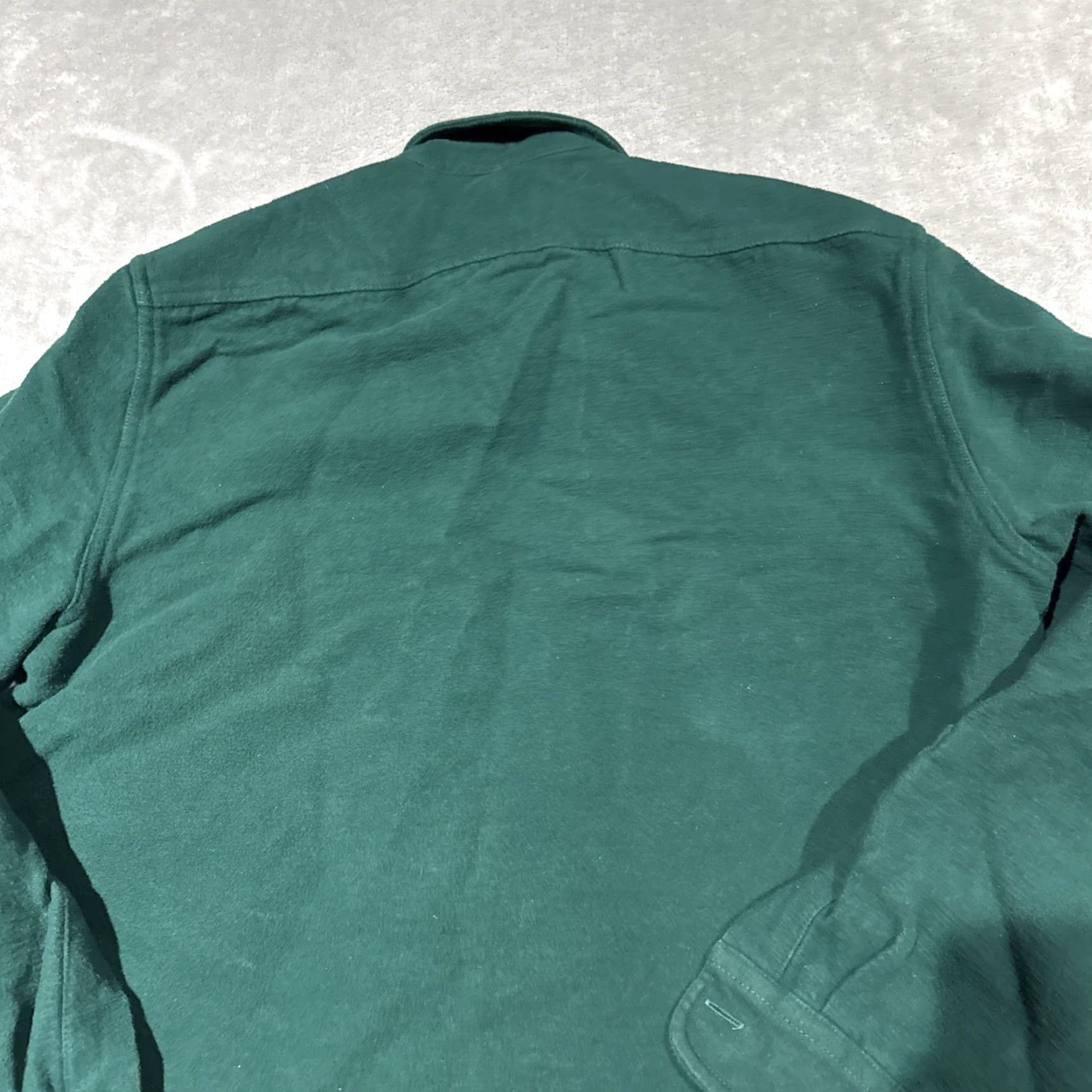 J.Crew J.CREW Shirt Mens M Green Heavyweight Chamois Workshirt Button Up Oarsman Size US M / EU 48-50 / 2 - 7 Thumbnail