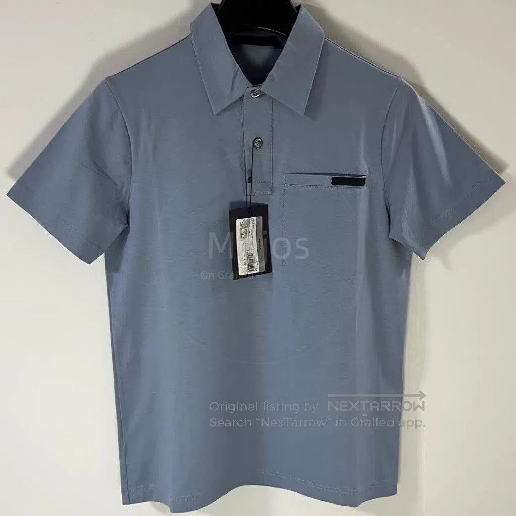Prada Sz XS Prada Black logo Patch Polo. Size US XS / EU 42 / 0 - 1 Thumbnail