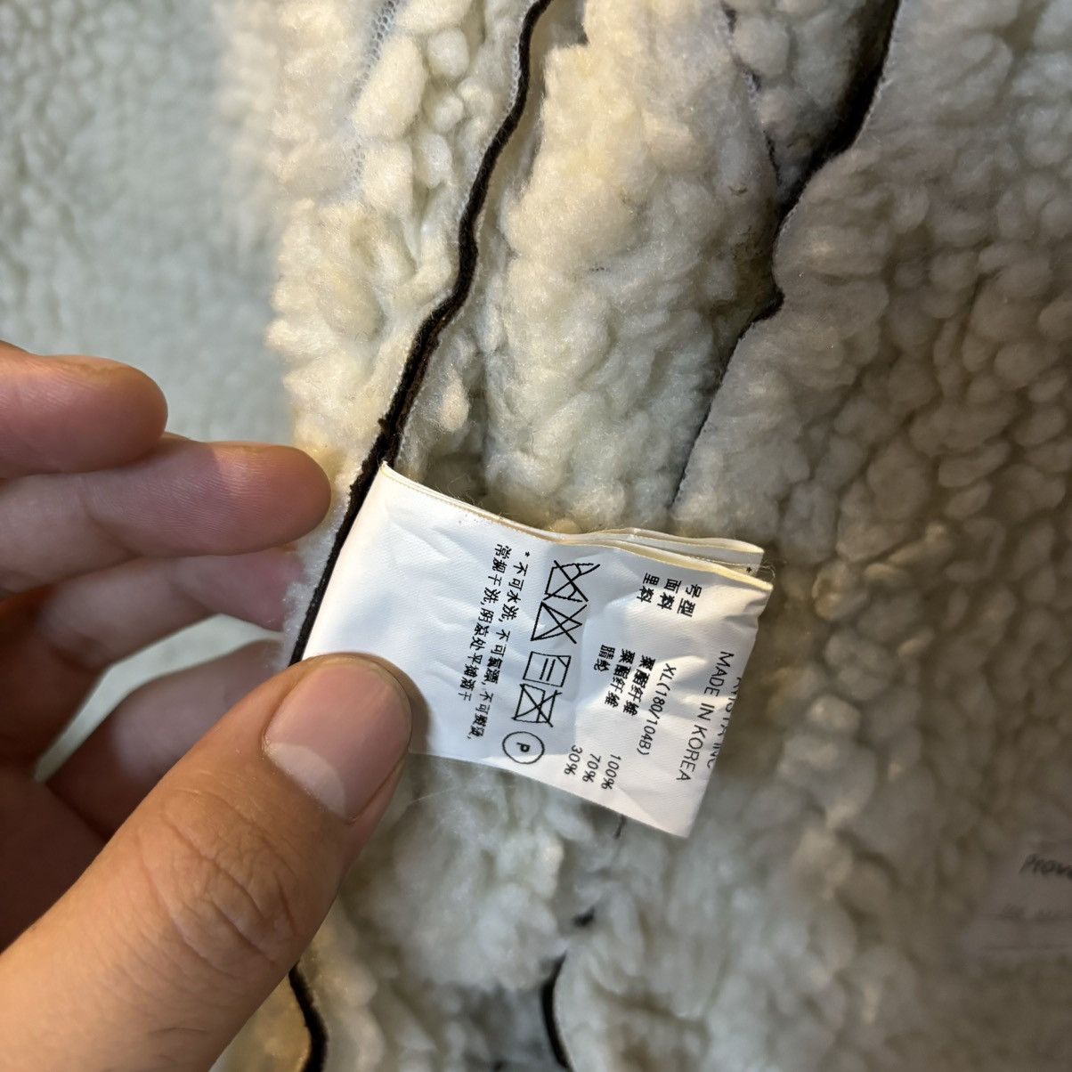 Genuine Leather Type B-3 Shearling Bomber Jacket Sheepskin Sherpa Size US L / EU 52-54 / 3 - 10 Thumbnail