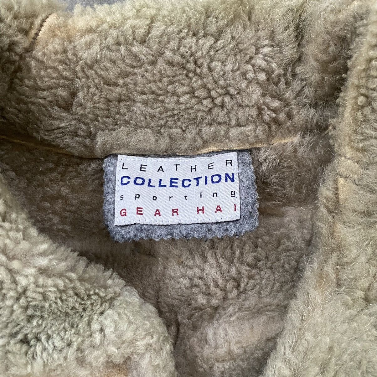 Issey Miyake Rare 1990s Hai Sporting Gear Leather Patchwork Sherpa Jacket Size US M / EU 48-50 / 2 - 5 Thumbnail