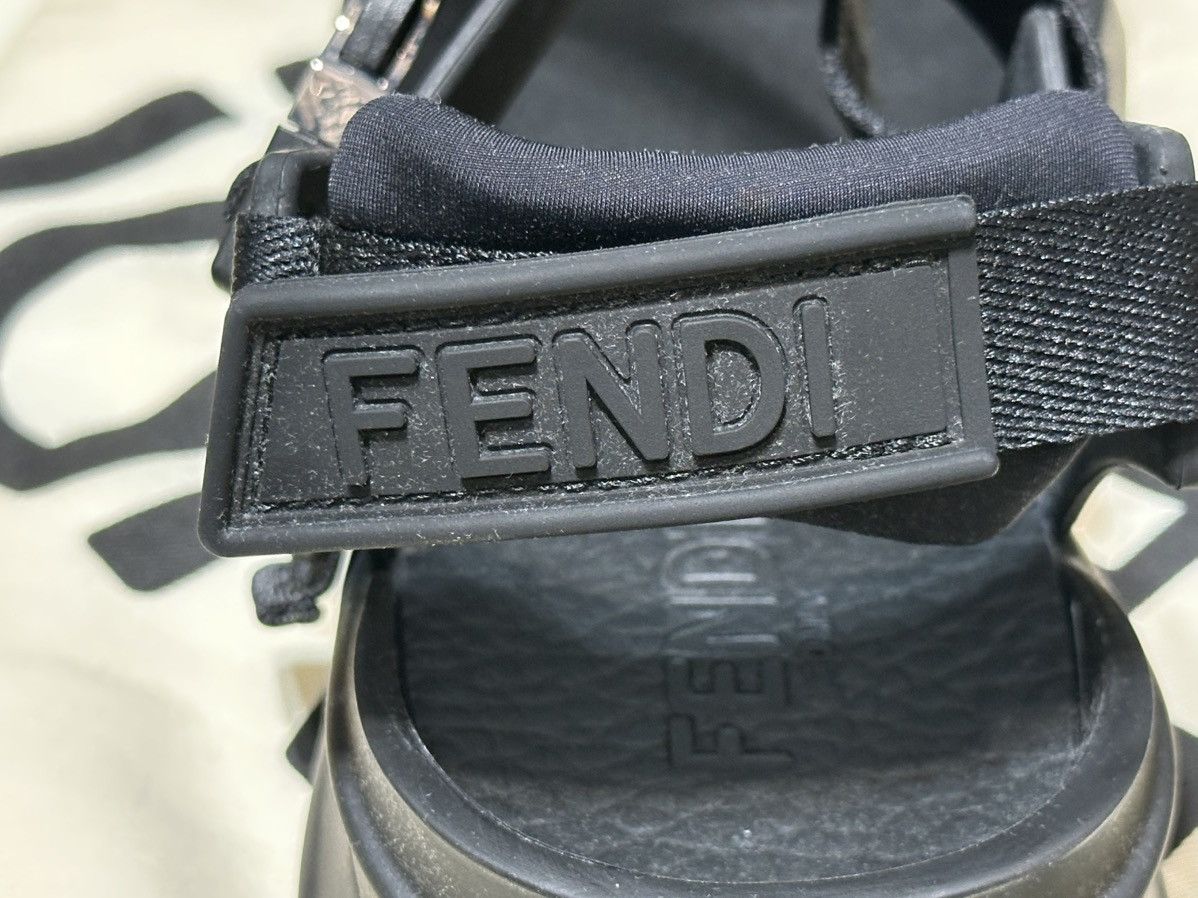 Fendi Fendi Men's FF Strapped Black Sandals 12 US/ 11 UK 7X1503 Size US 11 / EU 44 - 20 Thumbnail