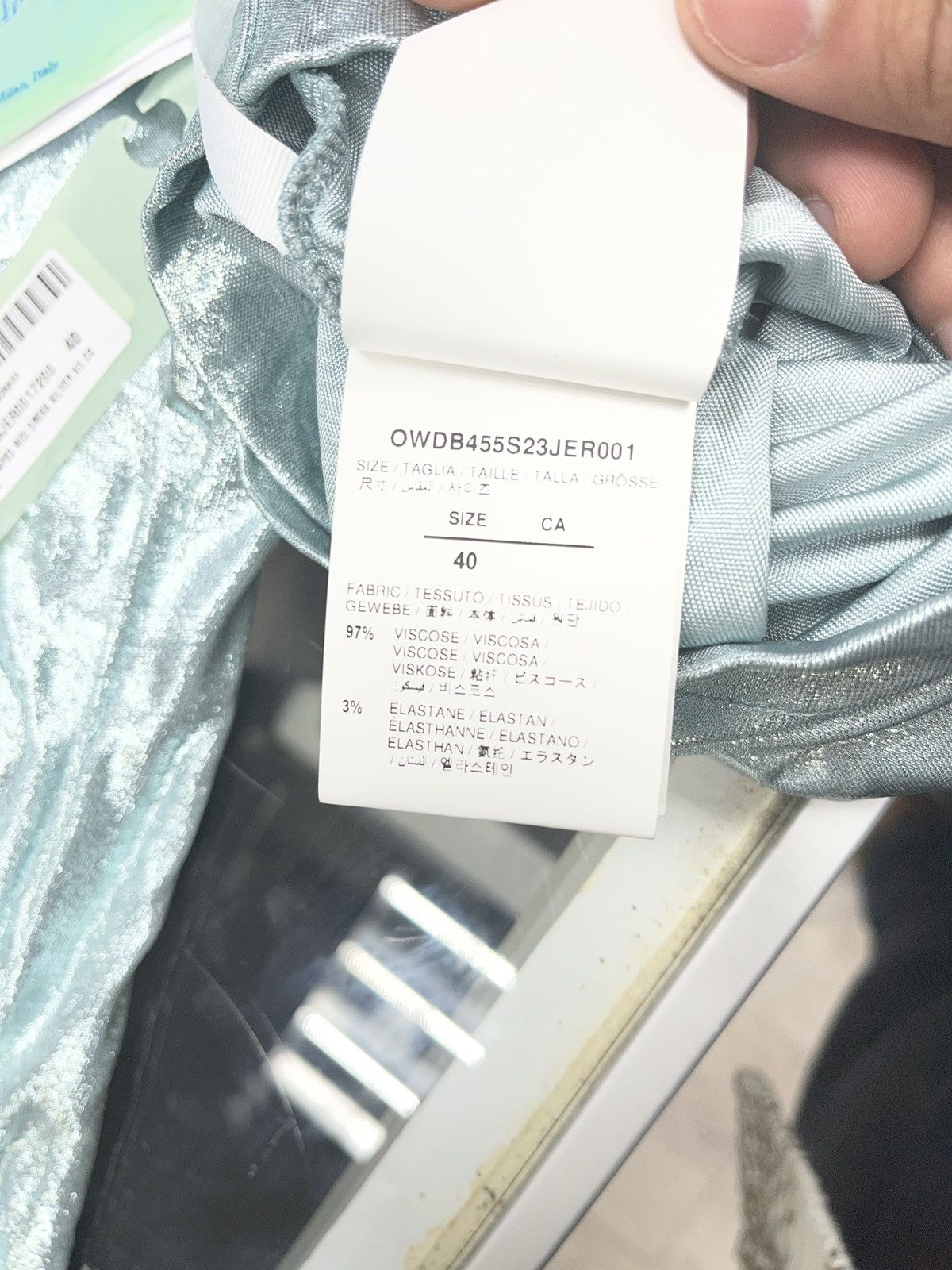 Off-White Off-White Sculpted Metallic Cut-Out Dress – New With Tags Size S / US 4 / IT 40 - 7 Thumbnail