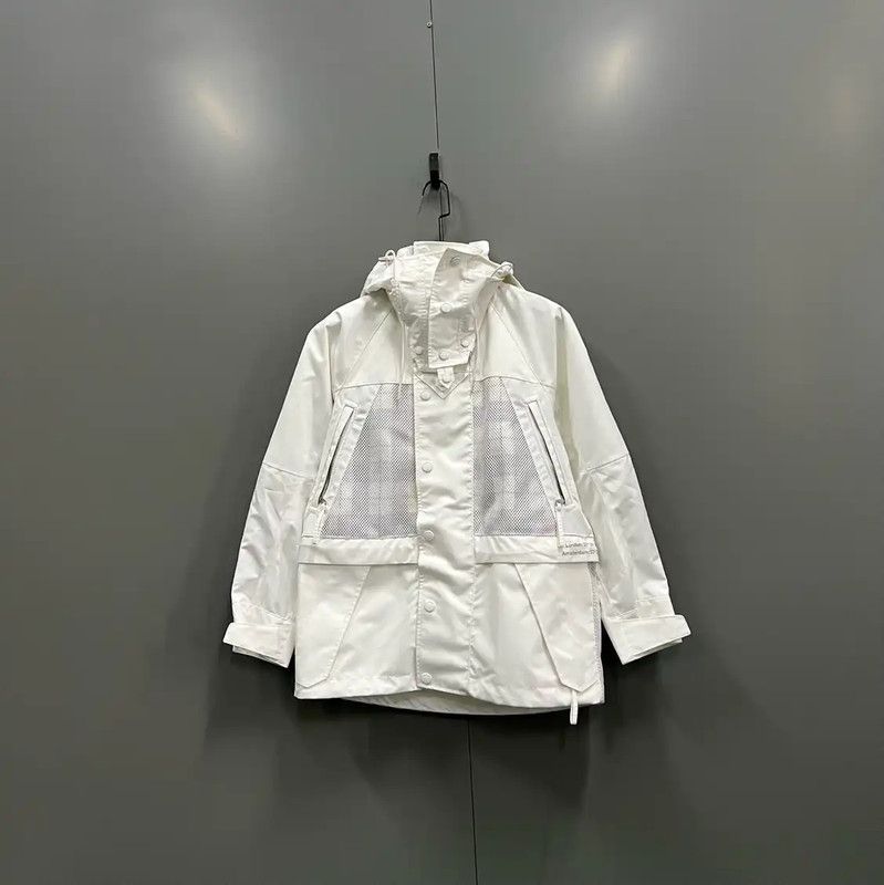 Burberry Burberry White Logo Men's Long Sleeve Jacket Size US XS / EU 42 / 0 - 1 Thumbnail